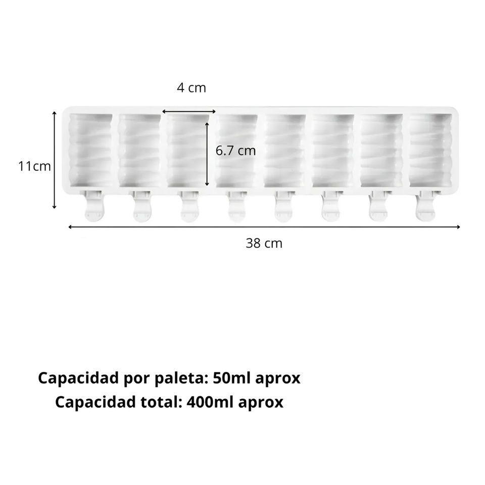 X2 Moldes De Silicona Para Helados Molde Paletas Helado 446-2