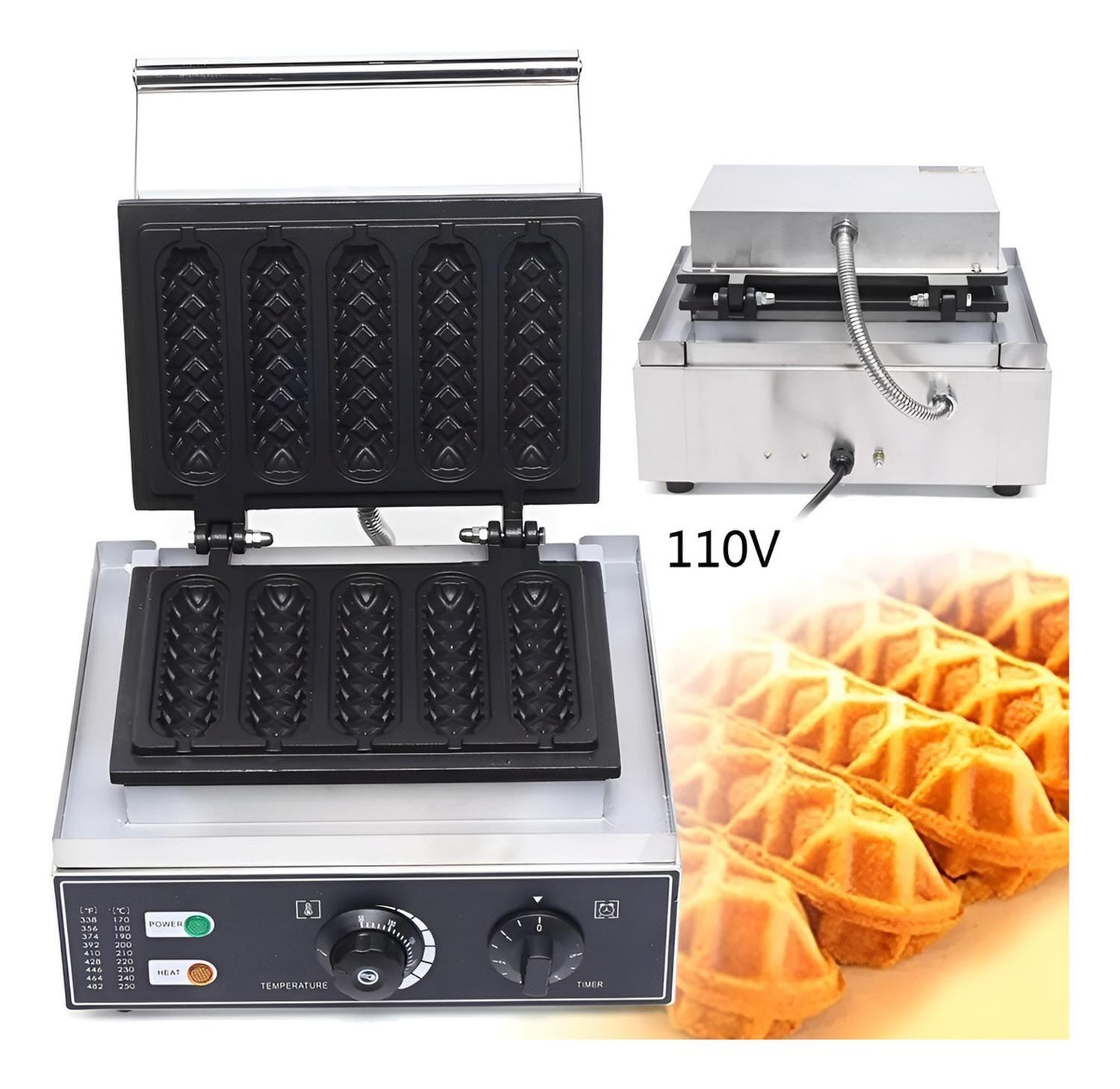 Wafleras Con Formas Hot Dog Maker Maquina Para Waffles 1550w-2