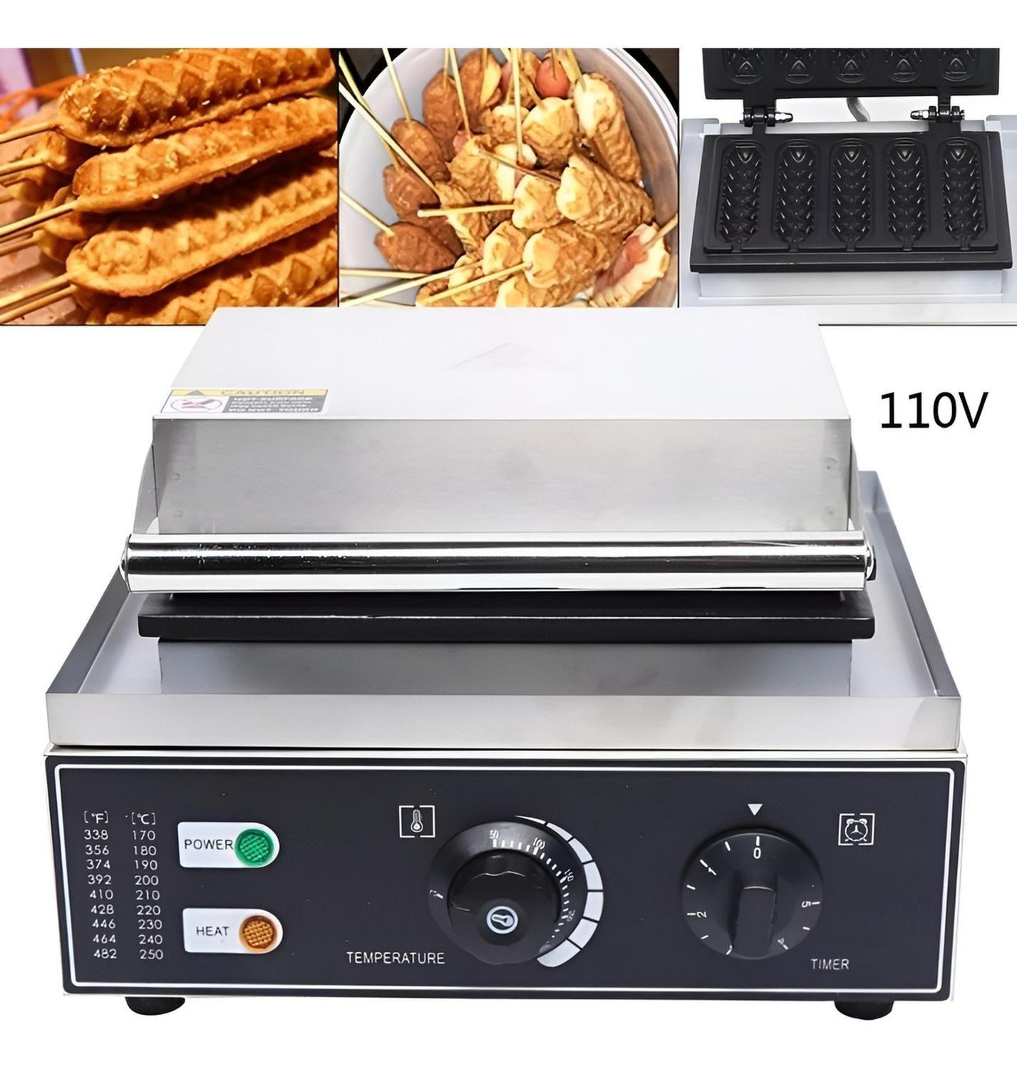 Wafleras Con Formas Hot Dog Maker Maquina Para Waffles 1550w-7