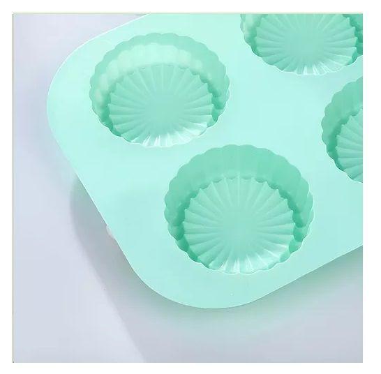 Molde Queque Moldes Reposteria Molde Silicona Flor Sol 6cav-4