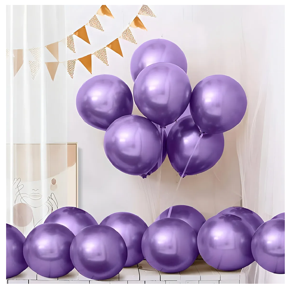 25 Set De Cumpleaños Globos Cumpleaños Globo Metalizado-6