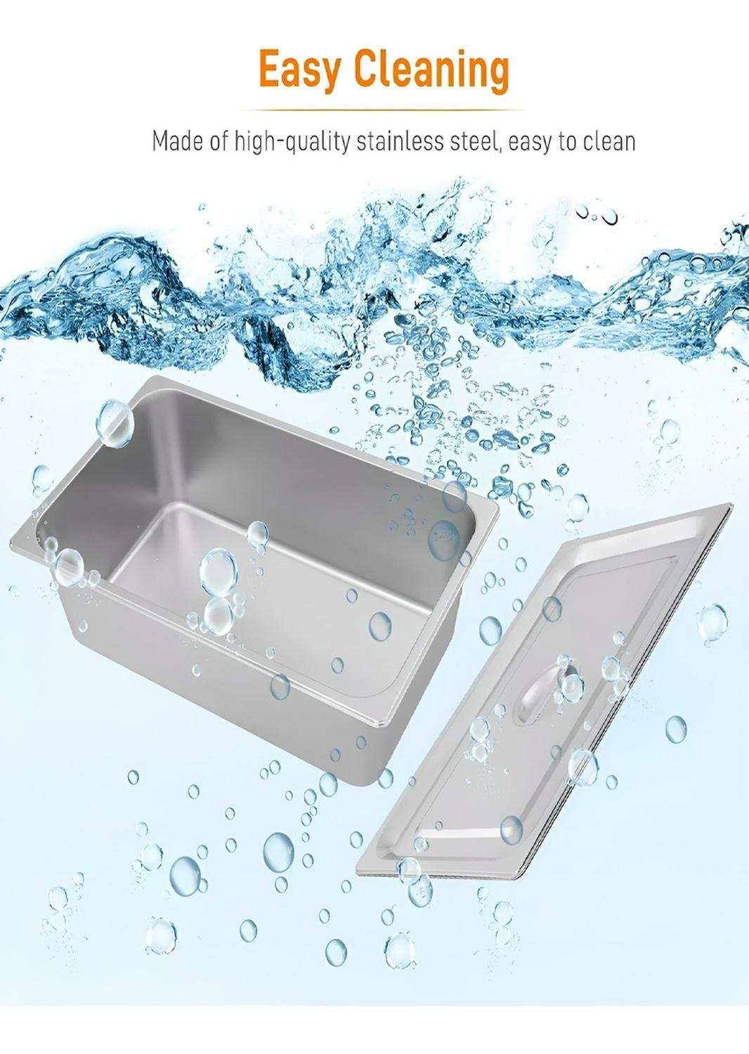 Chafer Bufetera Baño Maria Electrico Chafing Buffet Vapor 6l-5