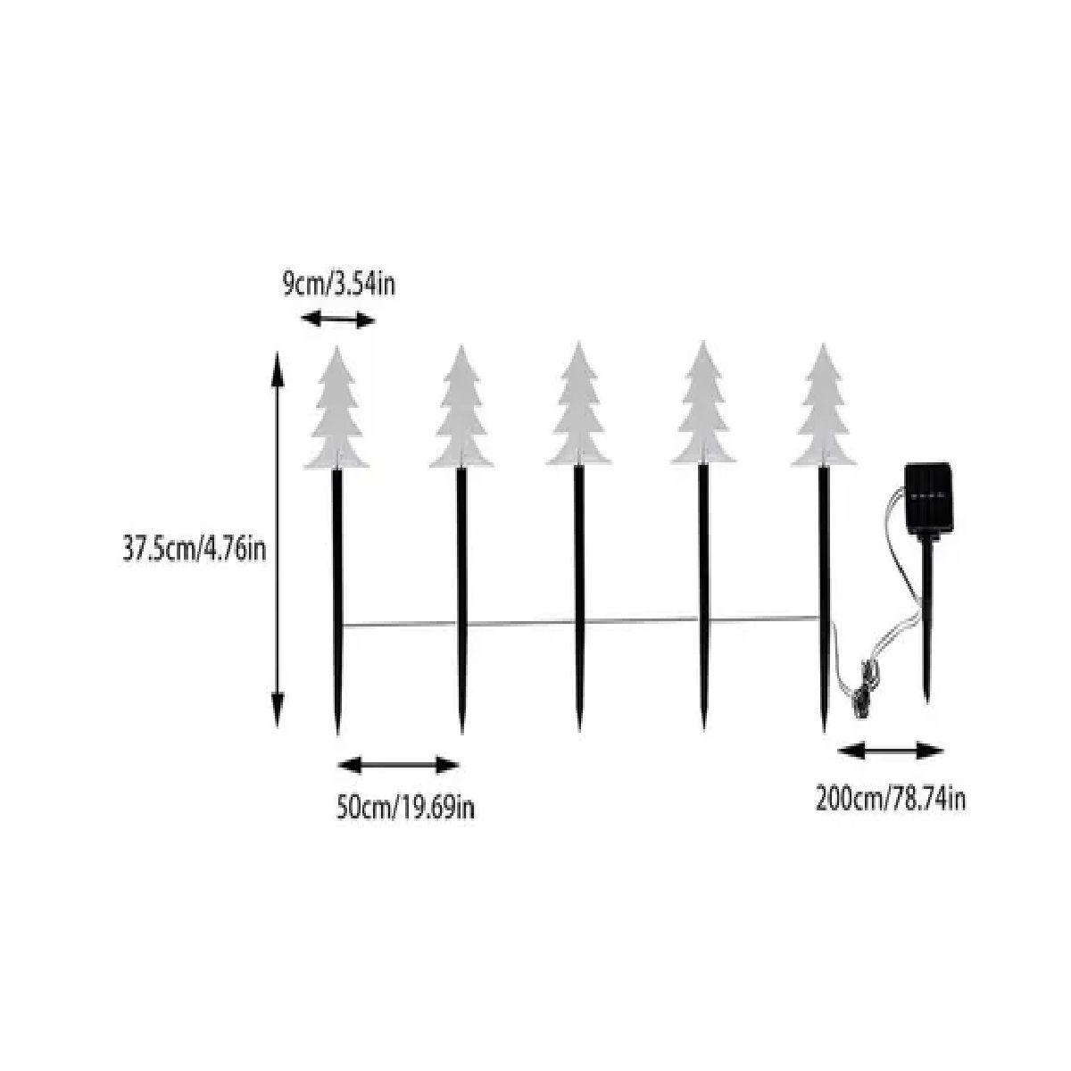 5 Luces Navideñas Luces Navideñas Solares Arboles Navidad Luces De Navidad Solare Luces Navidad-2