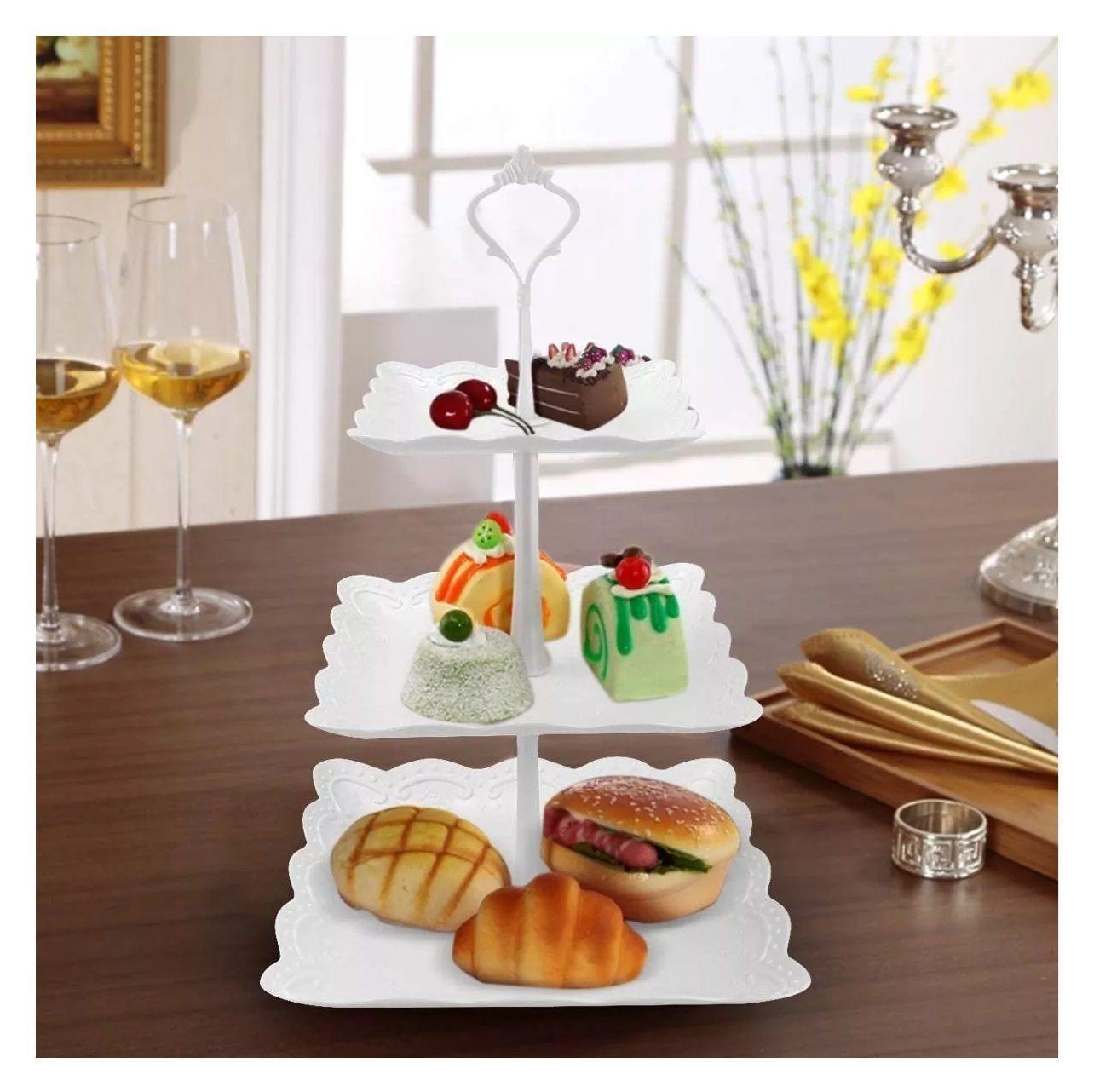 Set 2 Porta Torta Base De Torta Porta Cupcakes Porta Cupcake-7