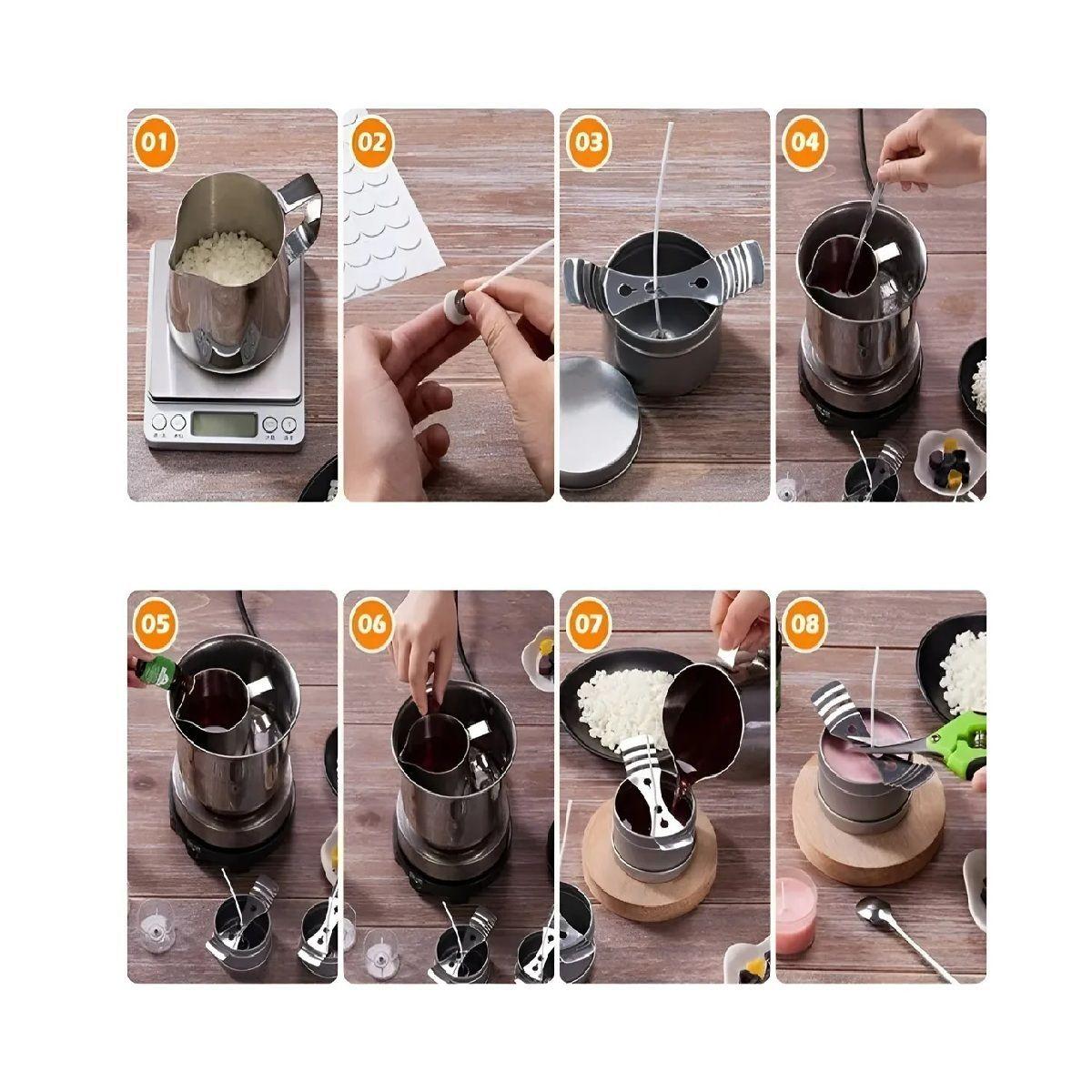Kit Para Hacer Velas Moldes Para Velas Insumos Velas 153pzs-2