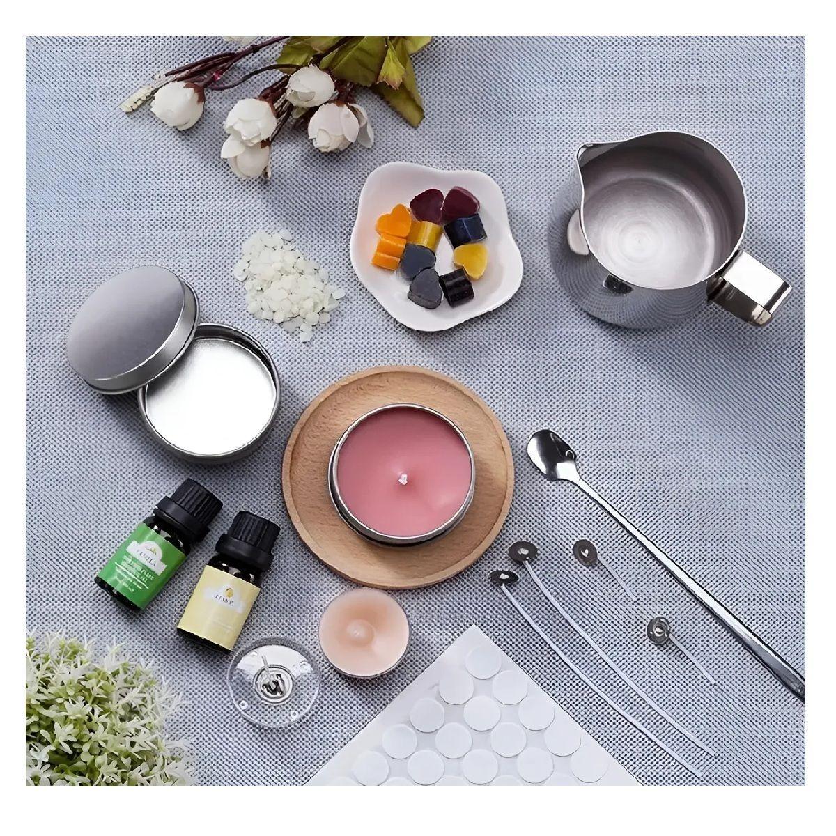 Kit Para Hacer Velas Moldes Para Velas Insumos Velas 153pzs-7