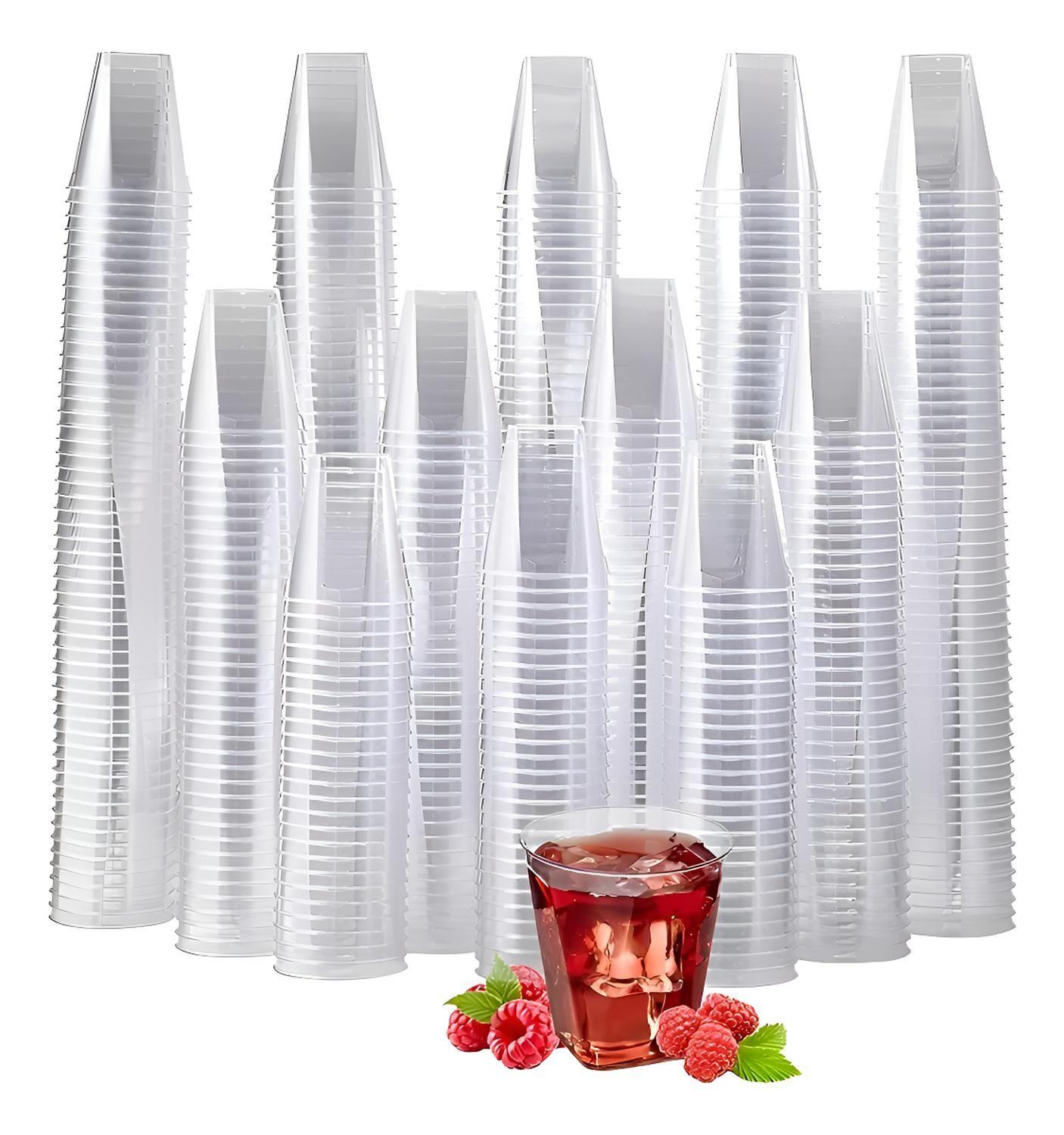 Set X100 Vasos Plasticos Pocillos Para Postres Vasos Shot 2oz Postres Pocillo Desechables Pocillos P-0
