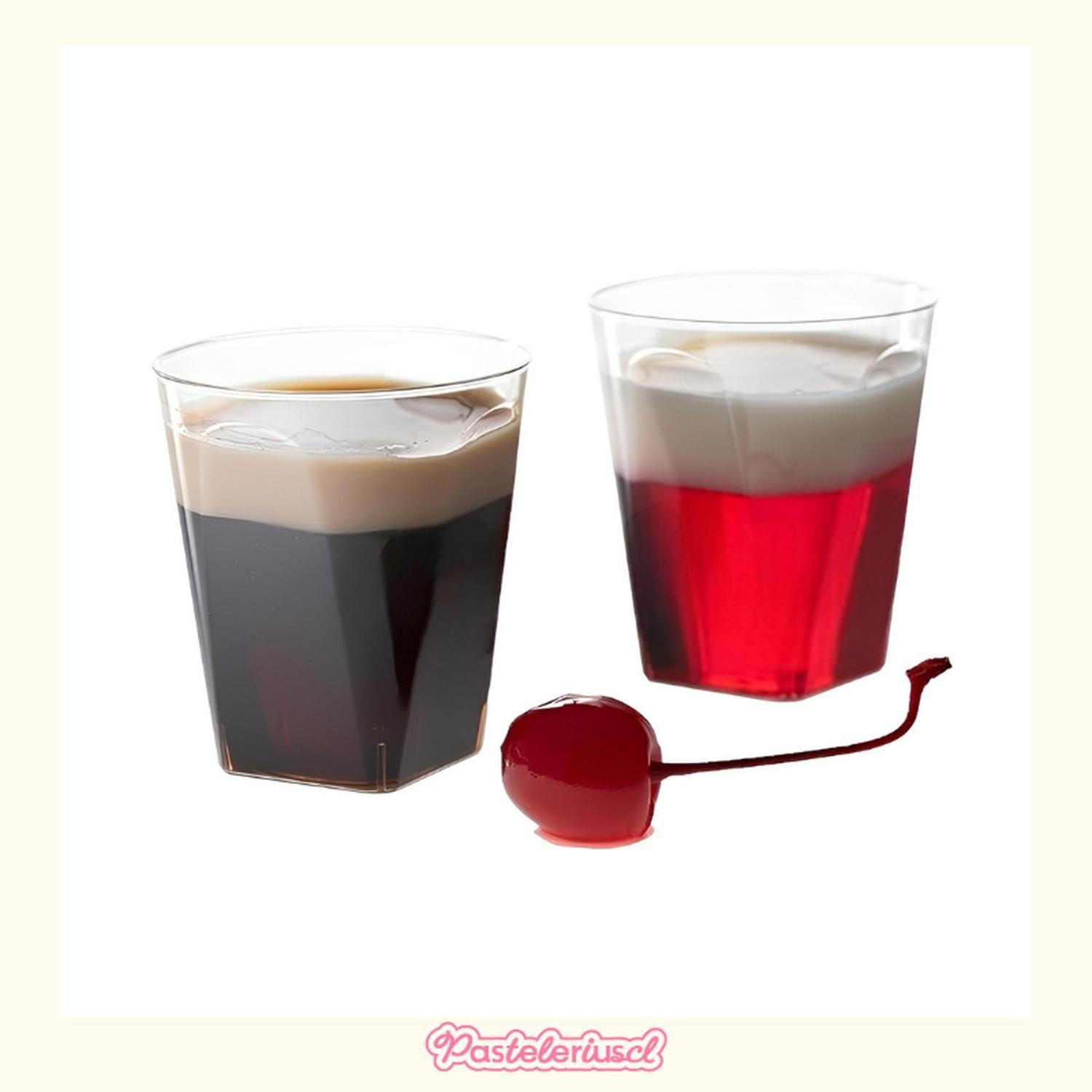 Set X100 Vasos Plasticos Pocillos Para Postres Vasos Shot 2oz Postres Pocillo Desechables Pocillos P-7