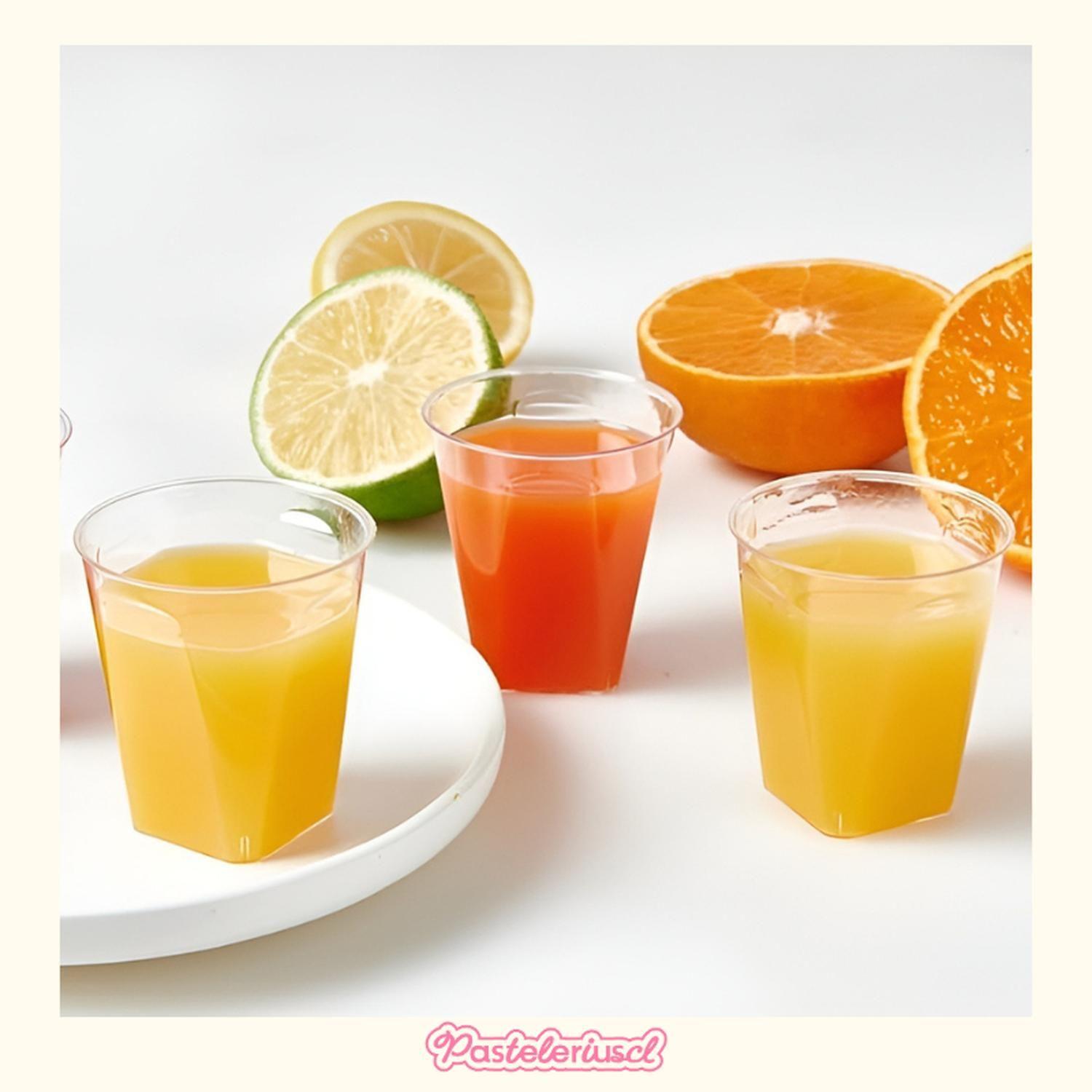 Set X100 Vasos Plasticos Pocillos Para Postres Vasos Shot 2oz Postres Pocillo Desechables Pocillos P-9