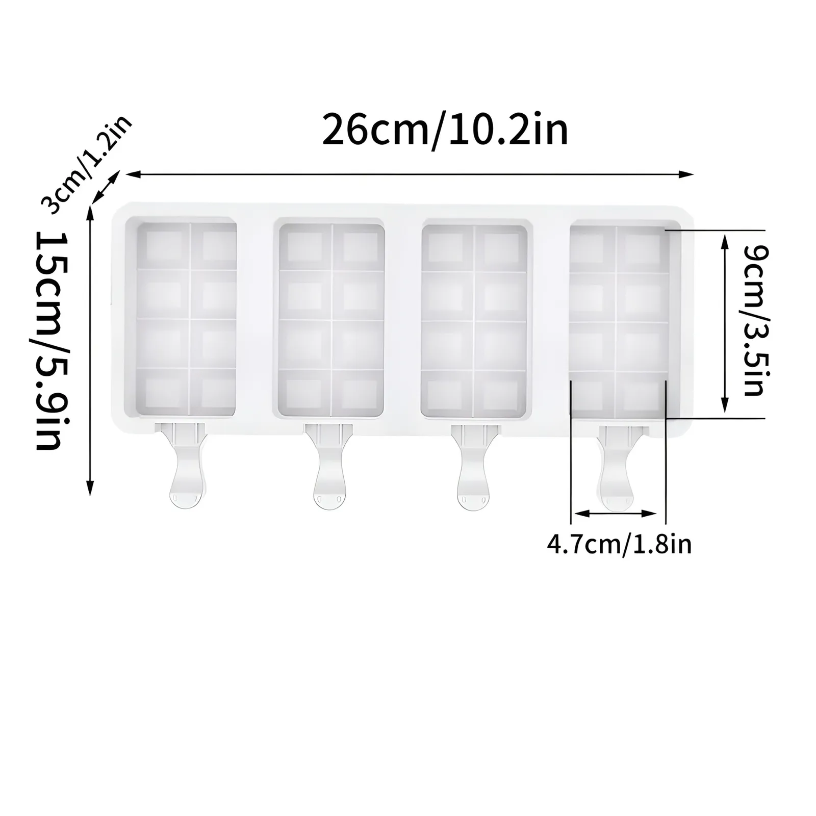 Moldes De Silicona Reposteria Moldes Para Helados Paleta-2