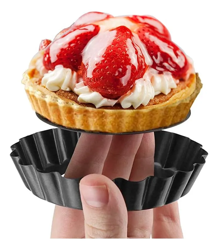 Moldes Tartas Mini Moldes Tartaleta Desmontable Individual 13,5cm Molde Para Pie Reposteria-6