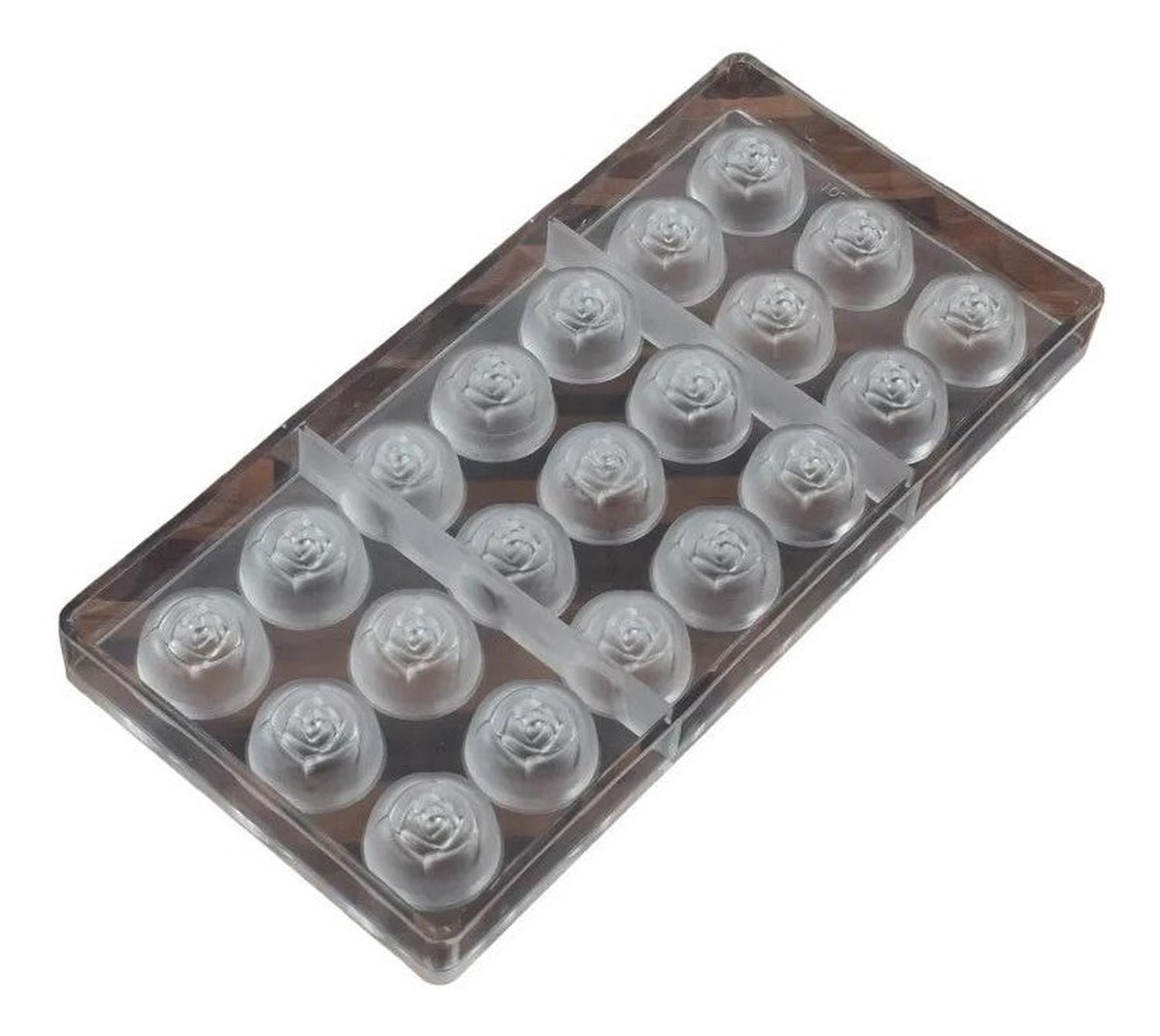 Molde Chocolate Acrilico Molde De Chocolate Molde Rosas-9