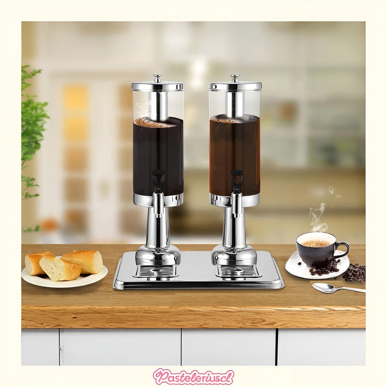 Dispensador De Bebidas Doble Máquina Autoservicio Jugos 6L-9