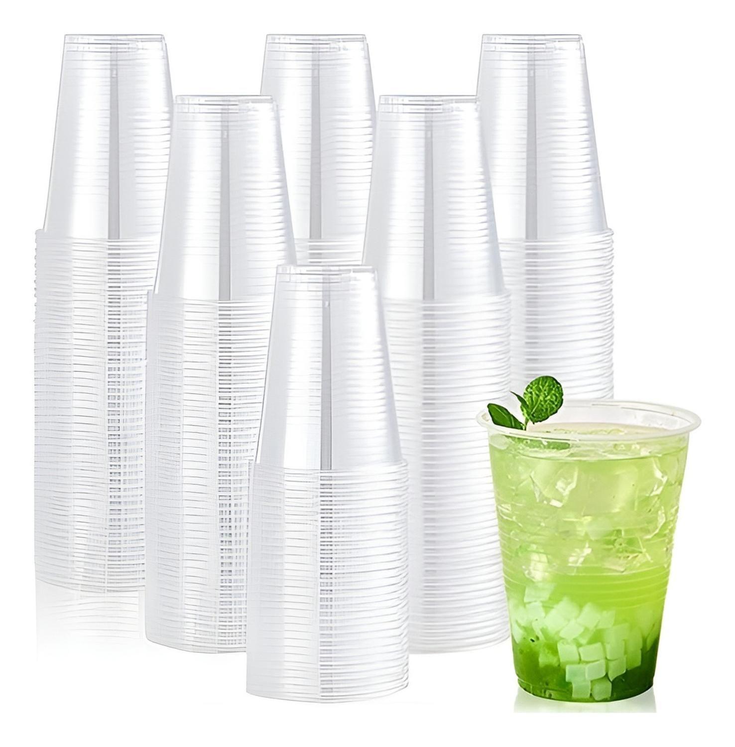 X200 Vasos Plasticos Vasos Plasticos Desechables Vaso 200ml Transparentes.-0