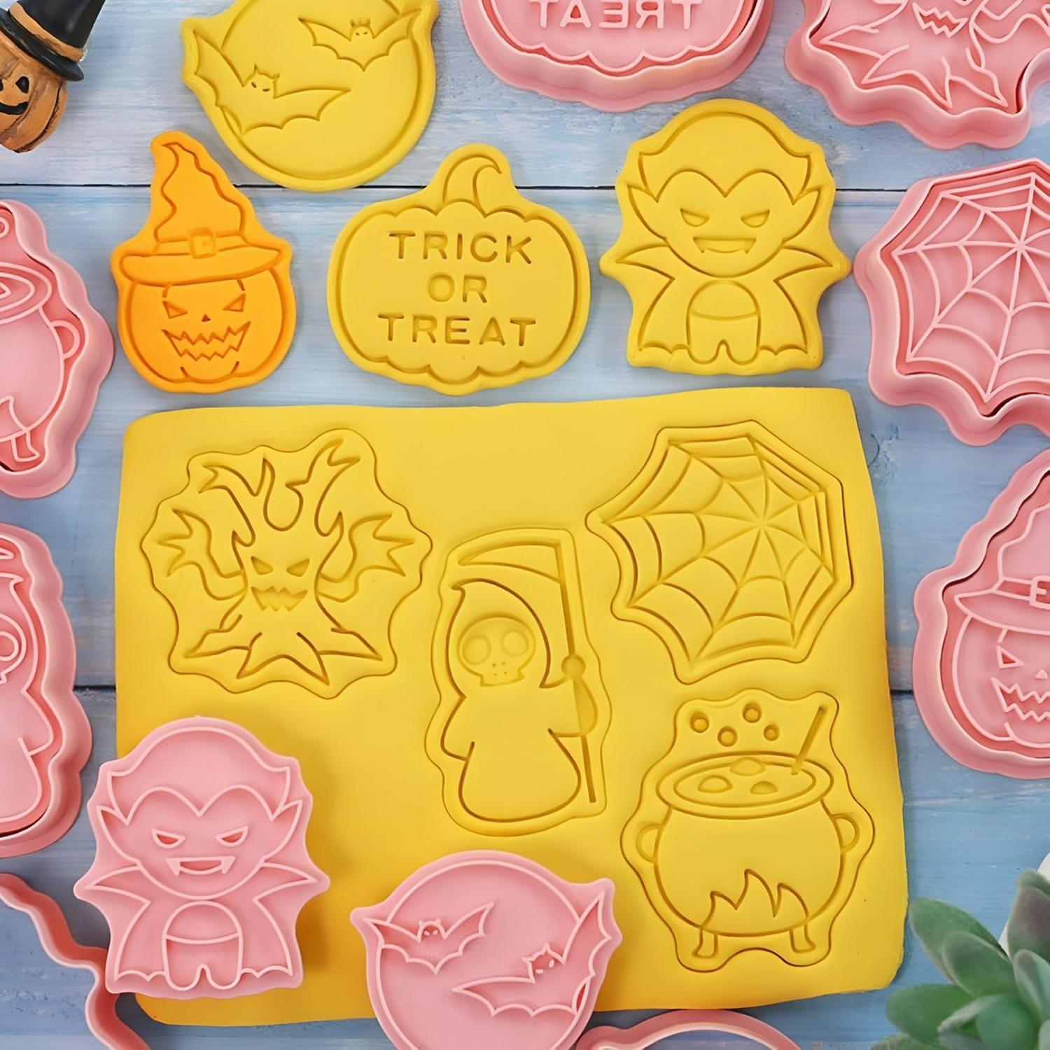 8 Moldes Para Galletas Cortadores De Galletas De Halloween-6