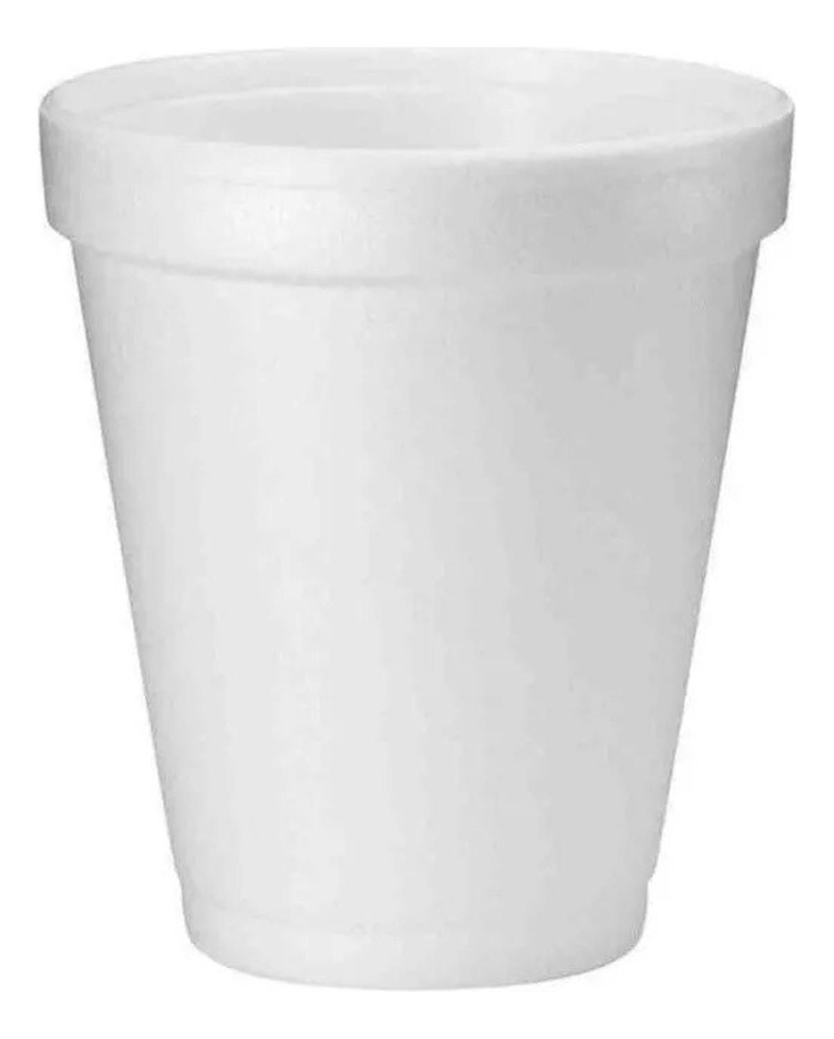 25 Vasos Desechables Plumavit Termico Vaso Cafe 8oz 240ml Blanco-7