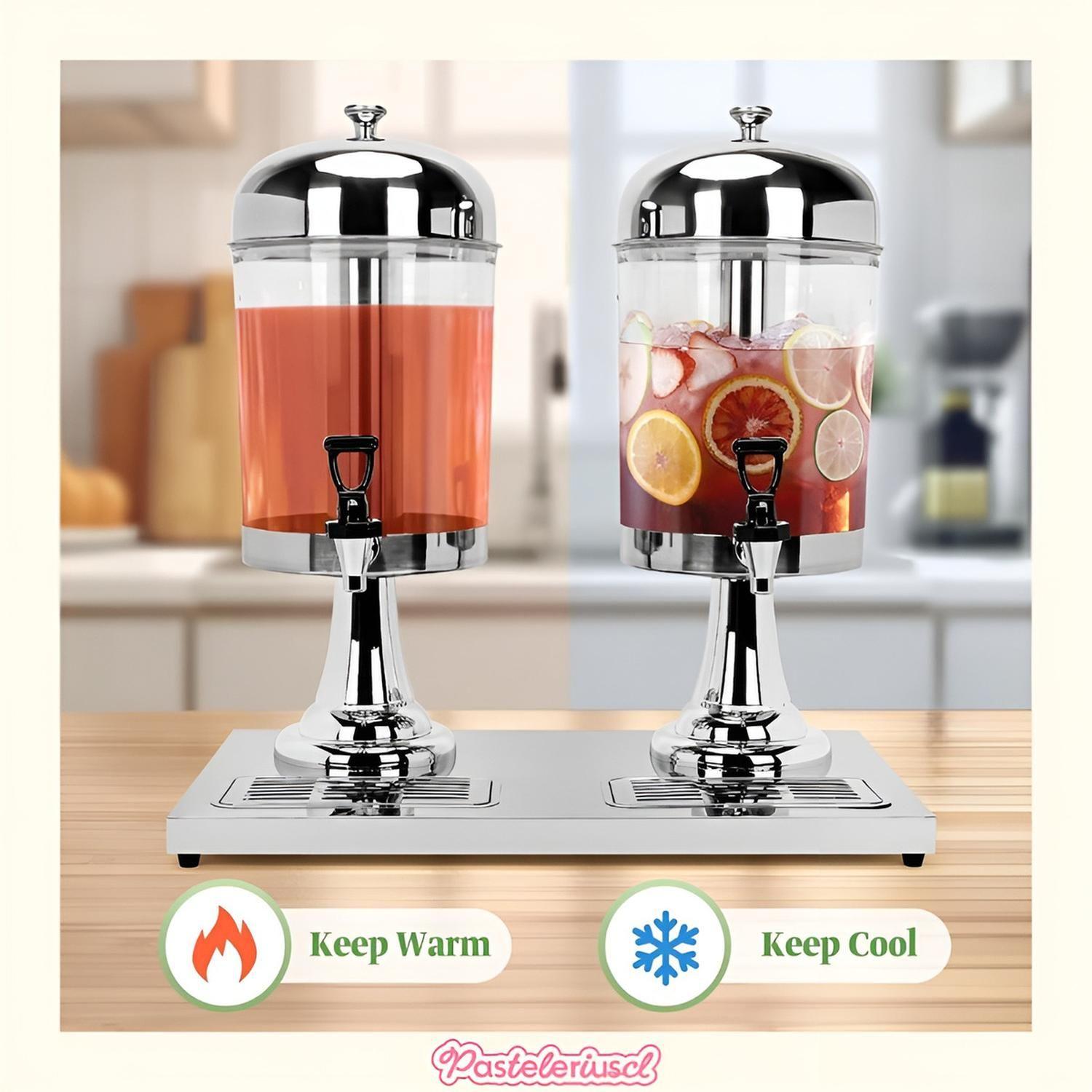 Dispensadores Doble De Bebidas Para Fiestas Jarras De 4.5l-5