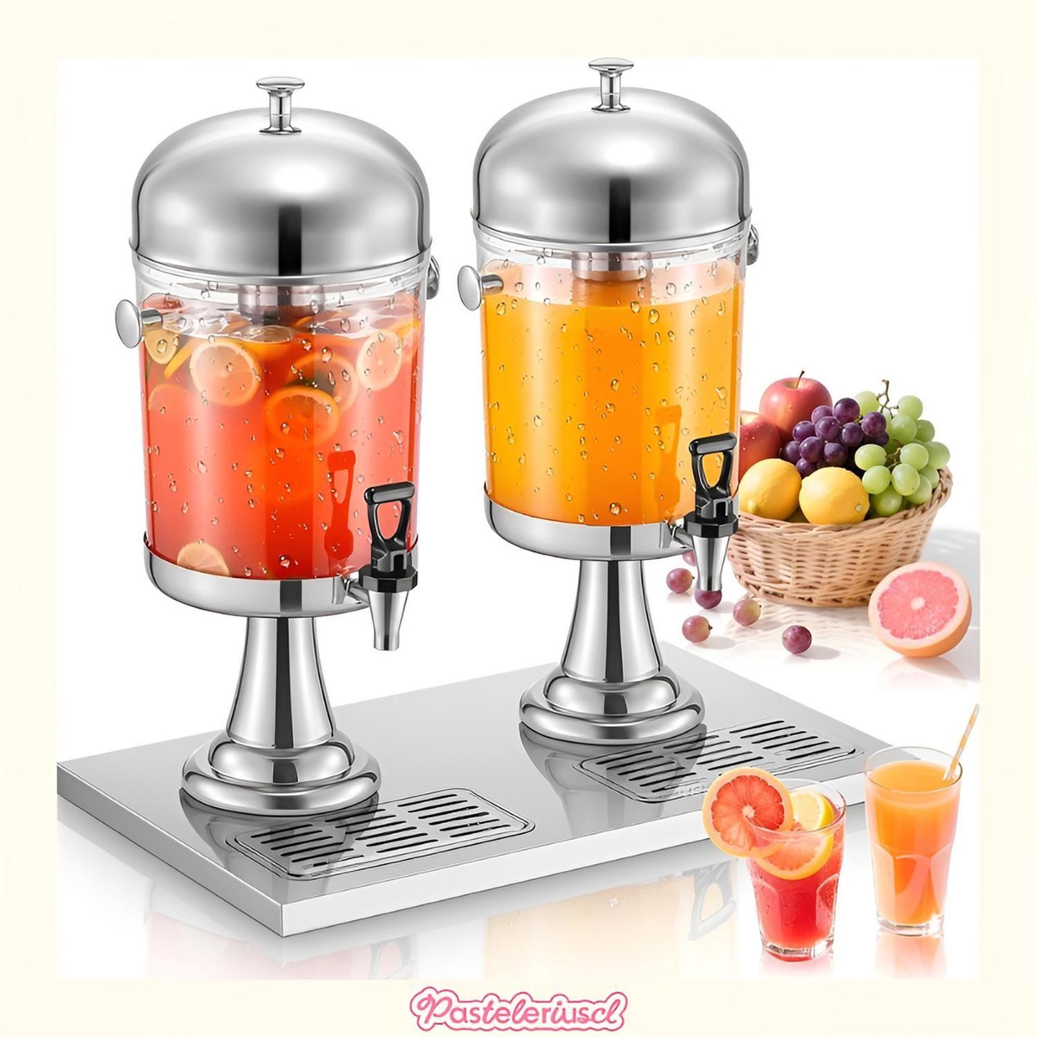 Dispensadores Doble De Bebidas Para Fiestas Jarras De 4.5l-6