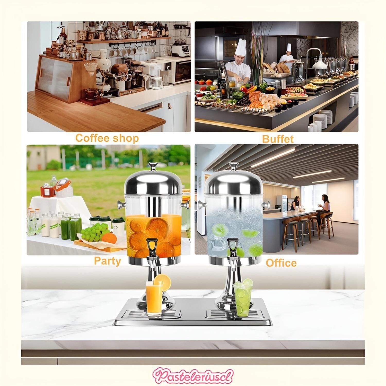 Dispensadores Doble De Bebidas Para Fiestas Jarras De 4.5l-7