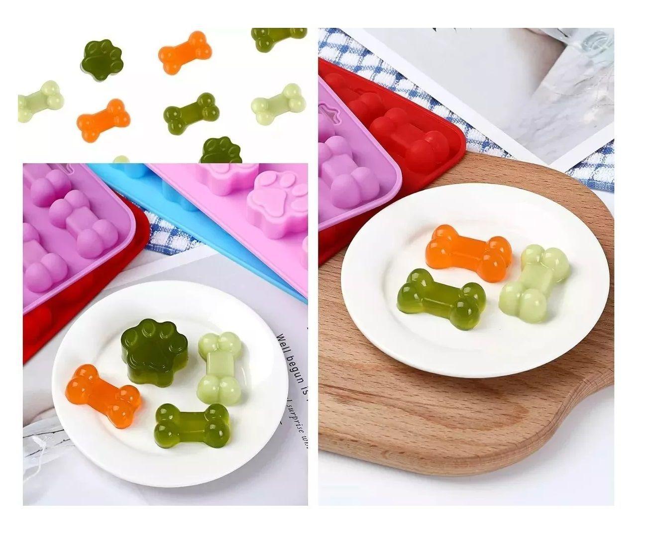 Pack X2 Molde De Silicona Moldes Silicona Moldes Huesito 18c-3