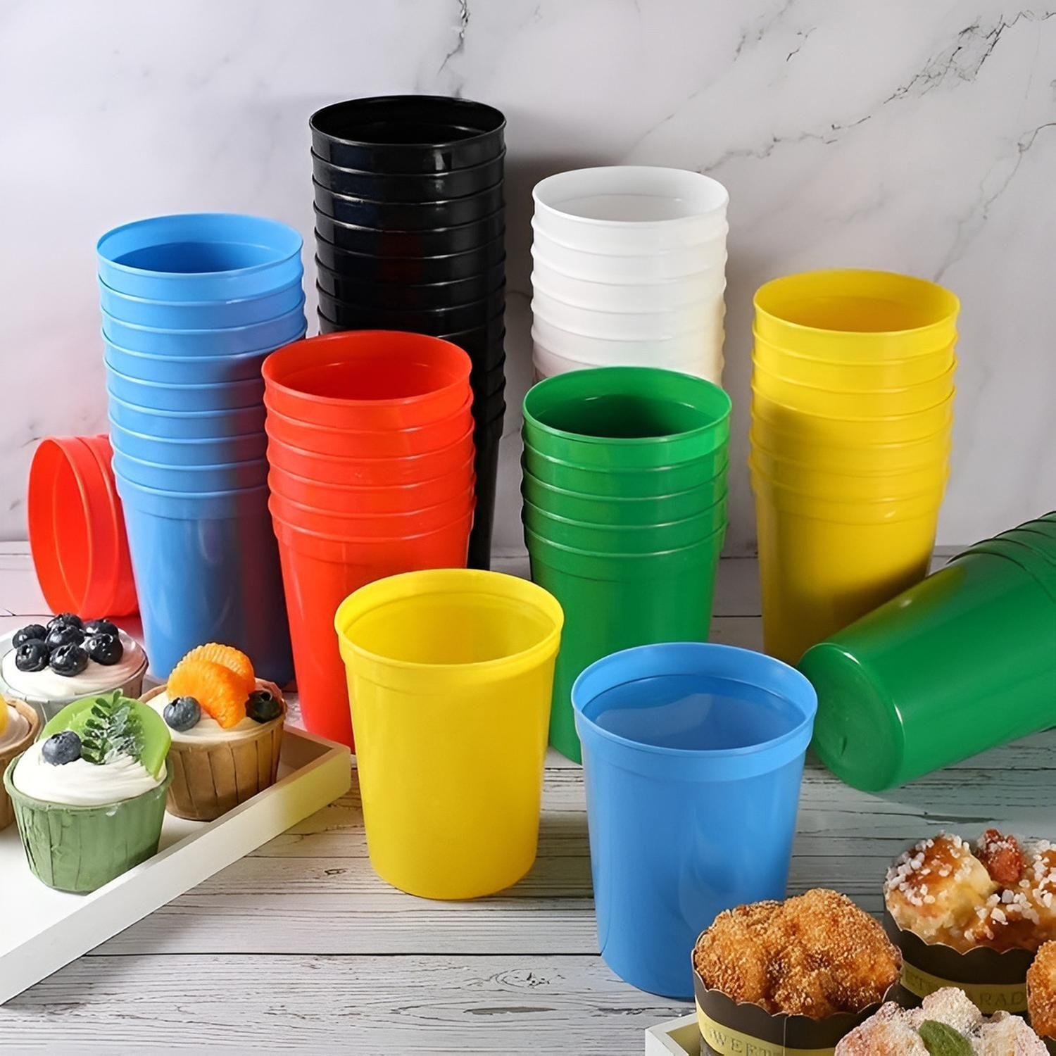 24 Vasos Plasticos Reutilizables Vasos Plasticos Vasos 450ml Vasos Plasticos Duros Vaso Plastico Reu-5