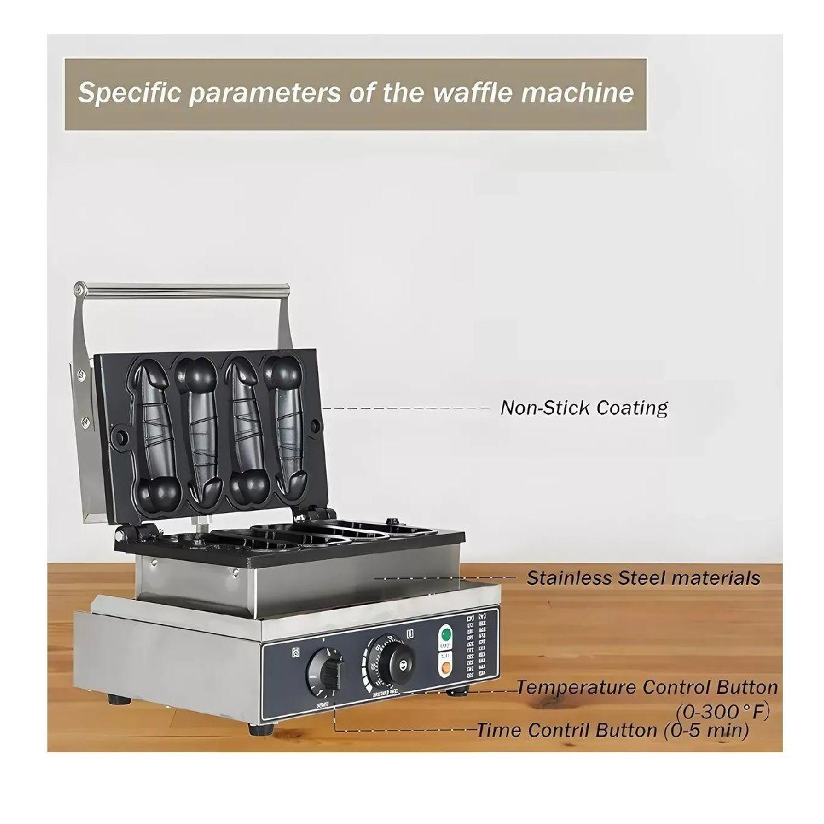 Maquina Para Waffles Wafleras Con Formas Waffle Pene 1600w Maquina Para Hacer Waffles Maquina Forma-3