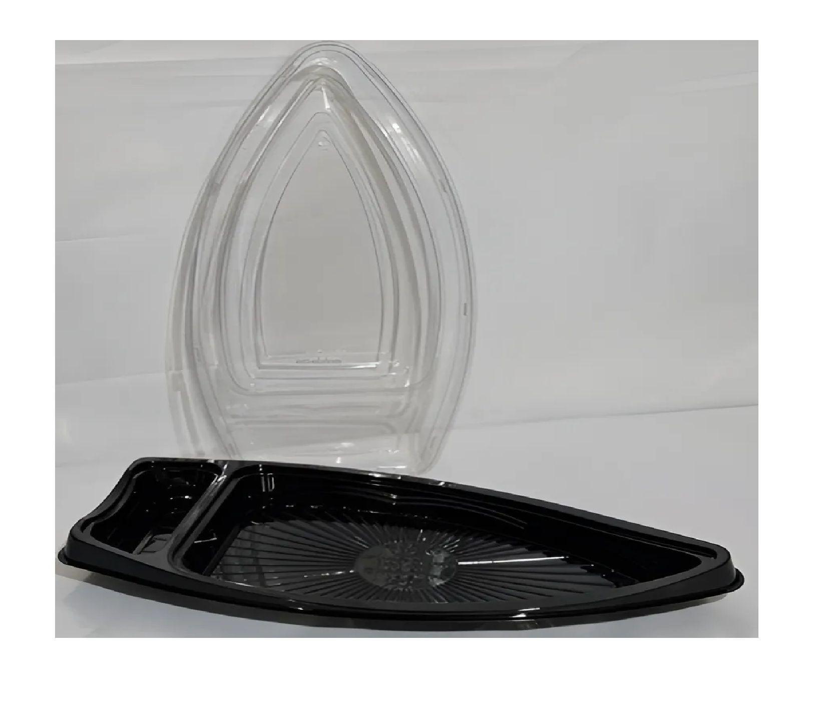 Pack X40 Envases Para Sushi Barco Desechables Botes 47cm-6