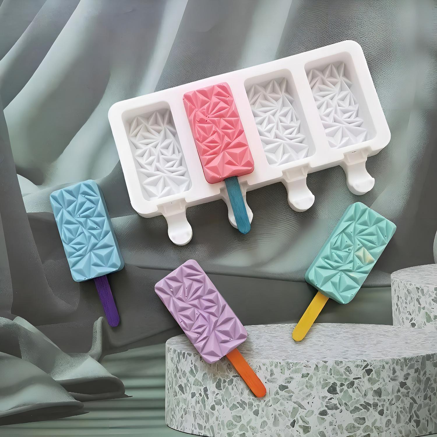 2 Moldes De Silicona Reposteria Molde Helados Molde Paletas-4