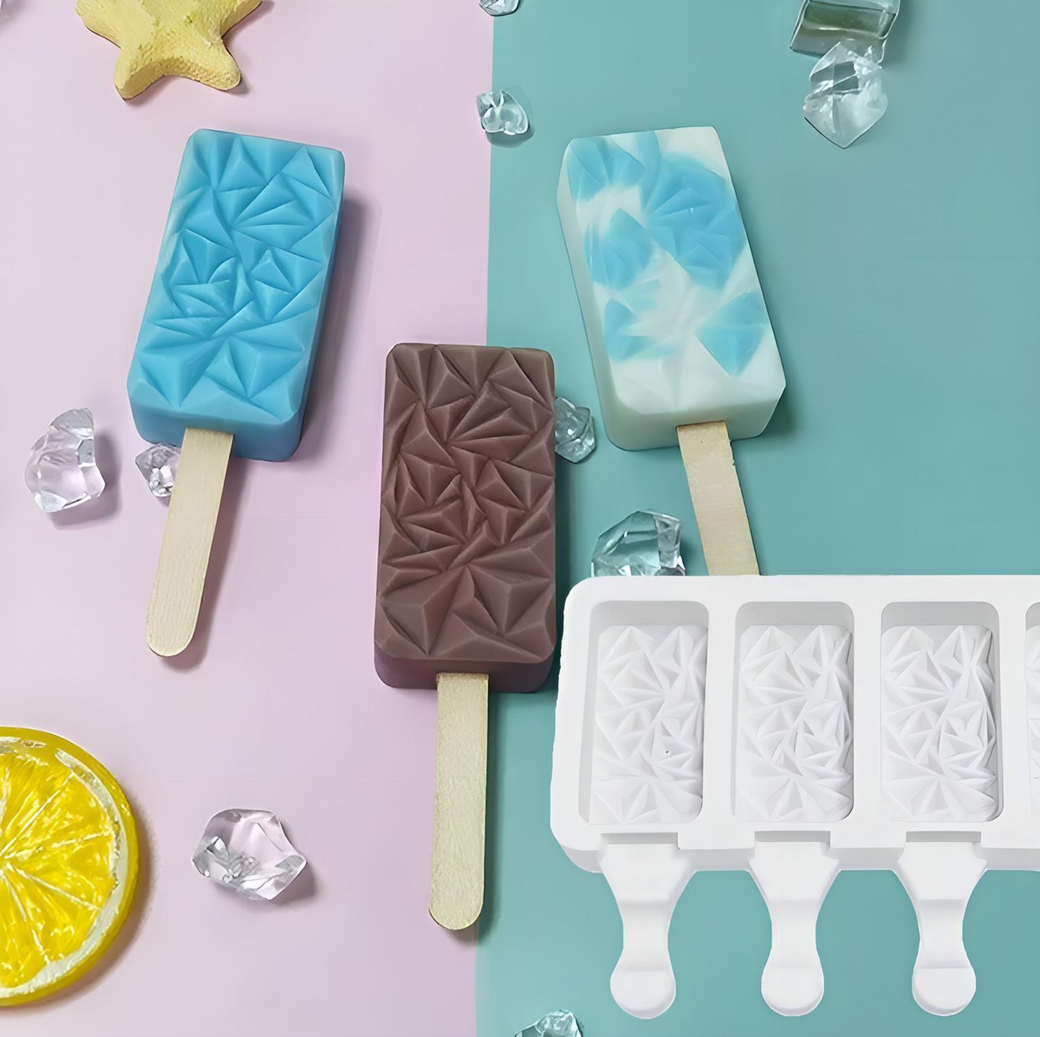 2 Moldes De Silicona Reposteria Molde Helados Molde Paletas-5