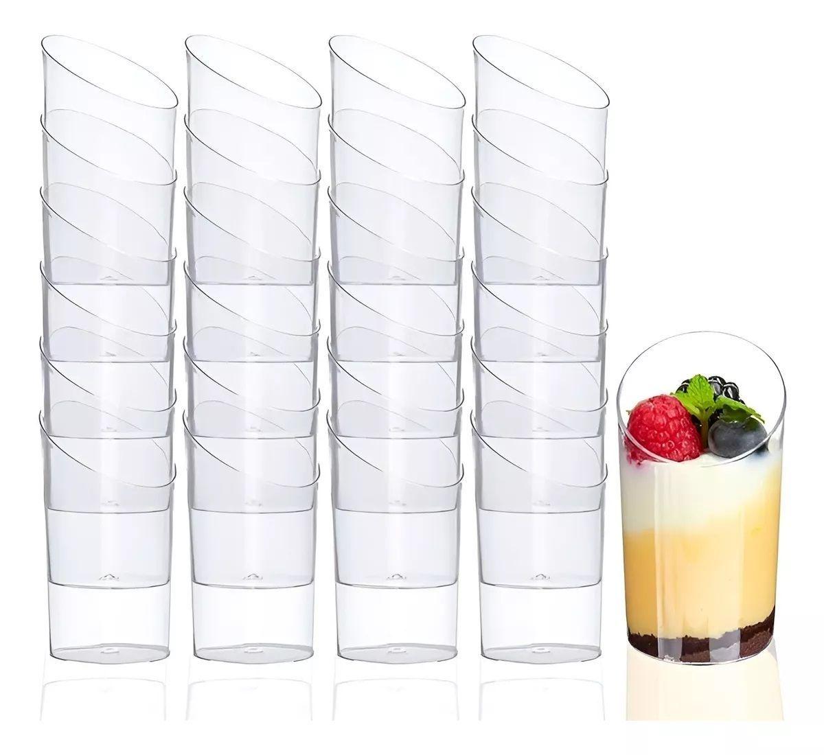 X100 Pocillo Desechable Pocillos Plásticos Para Postres 60ml-5