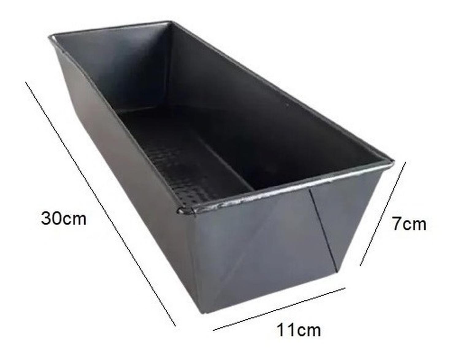 Pack X3 Molde Pan Molde Para Pan De Molde 20cm 30cm 35cm Gris-4