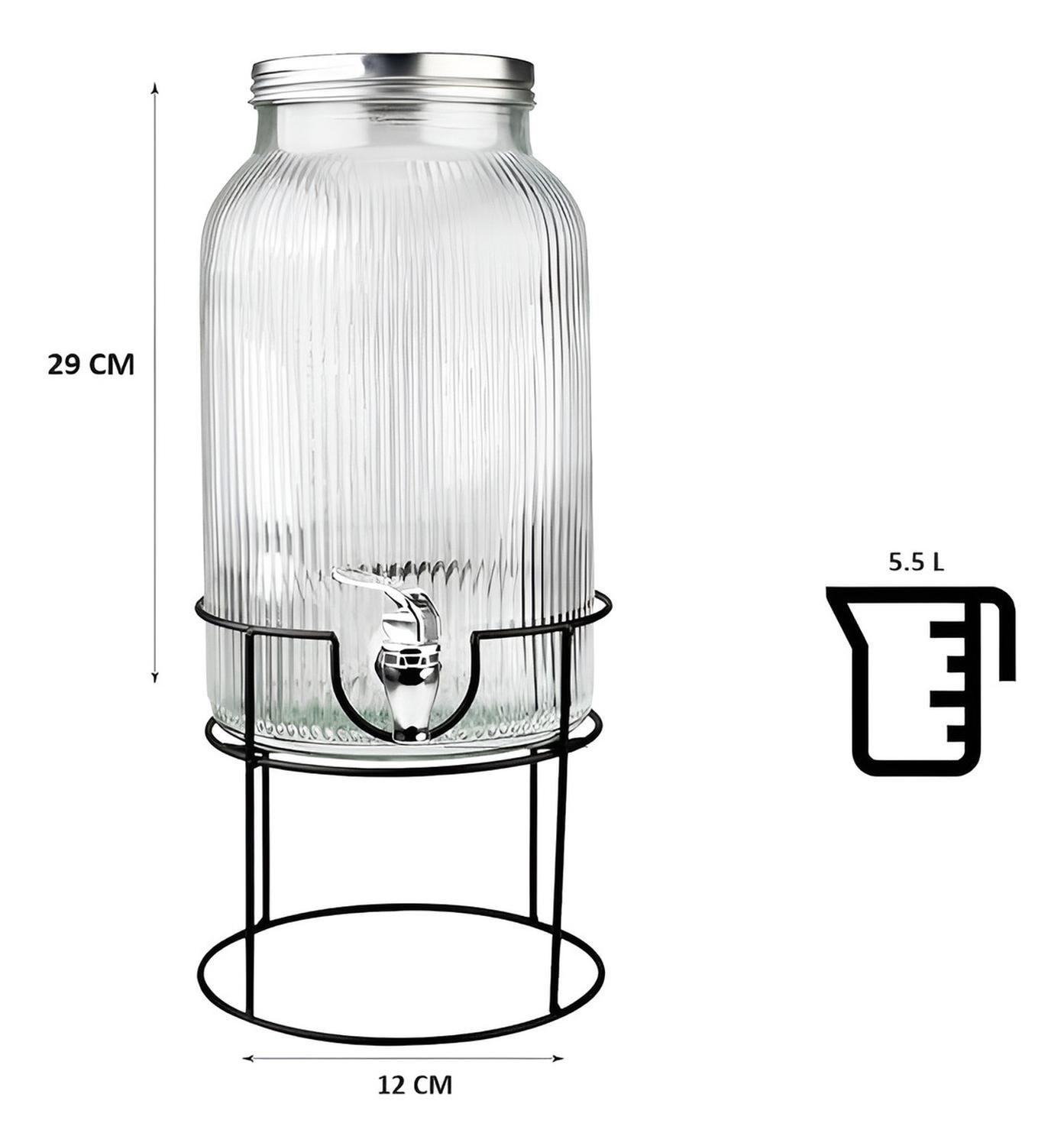 Dispensador De Bebida Acanalado Con Atril Dispensadores 5.5l-2
