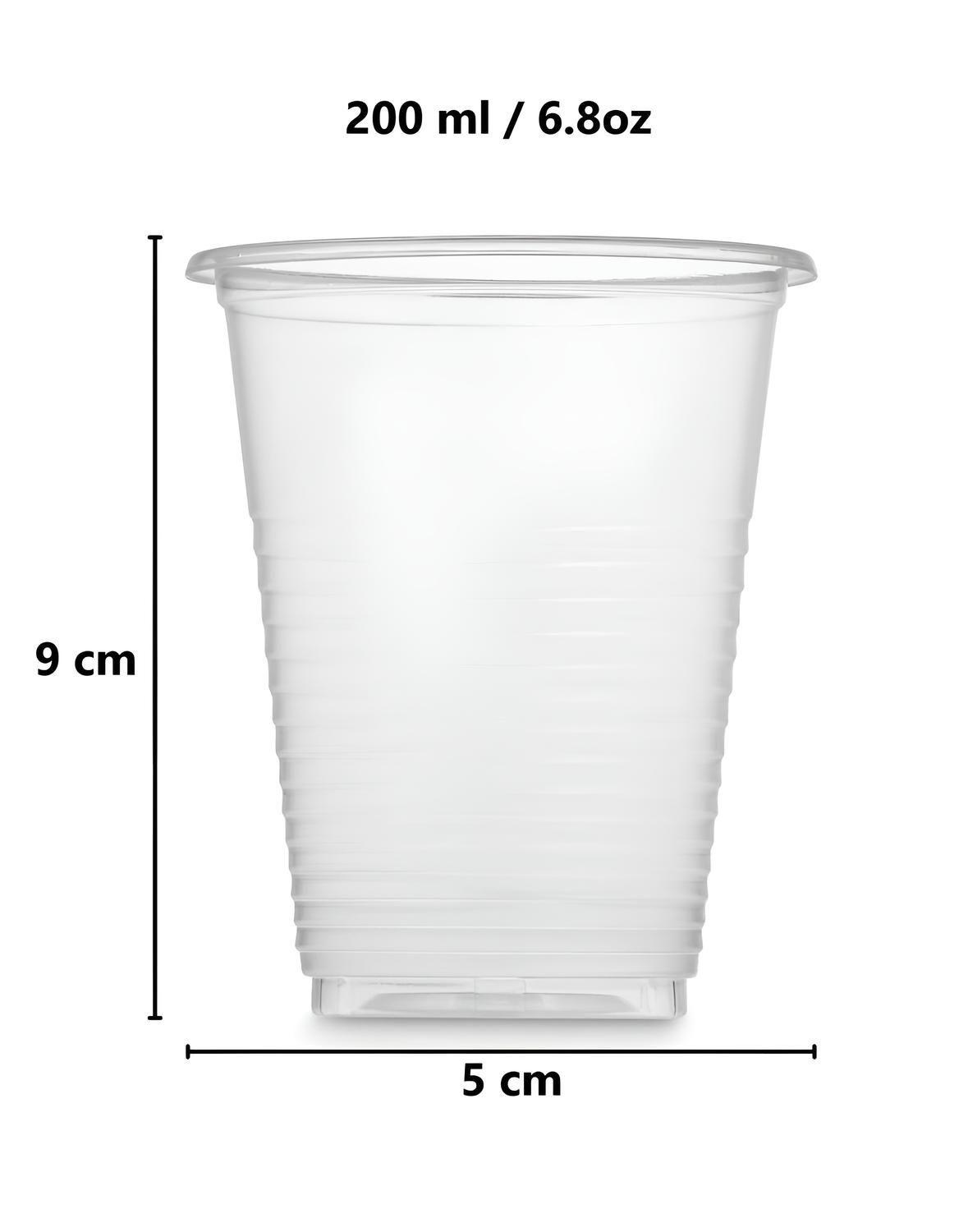 Pack x2.500 vasos desechables vasos plásticos 200ml-2