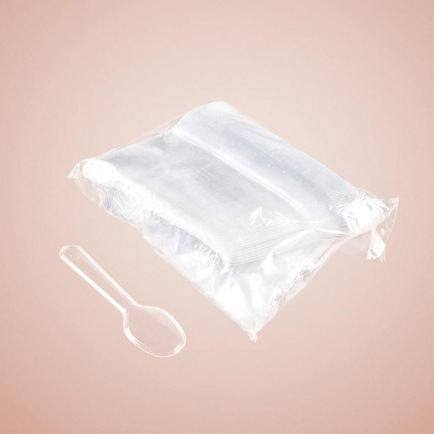 X250 Cucharas Postres Cucharas Desechables Cucharas Helado-8