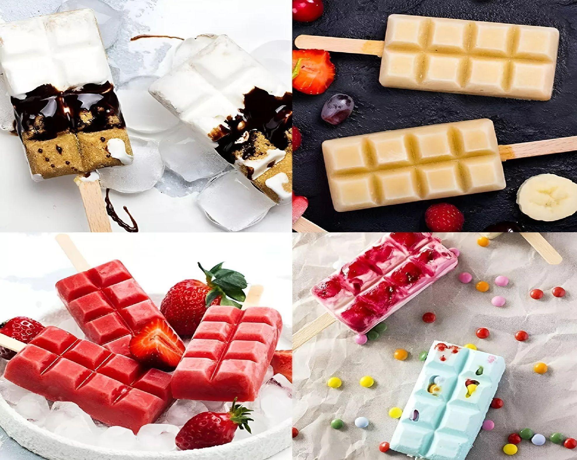 Pack X4 Molde De Silicona Para Helados Molde De Helado 051-7