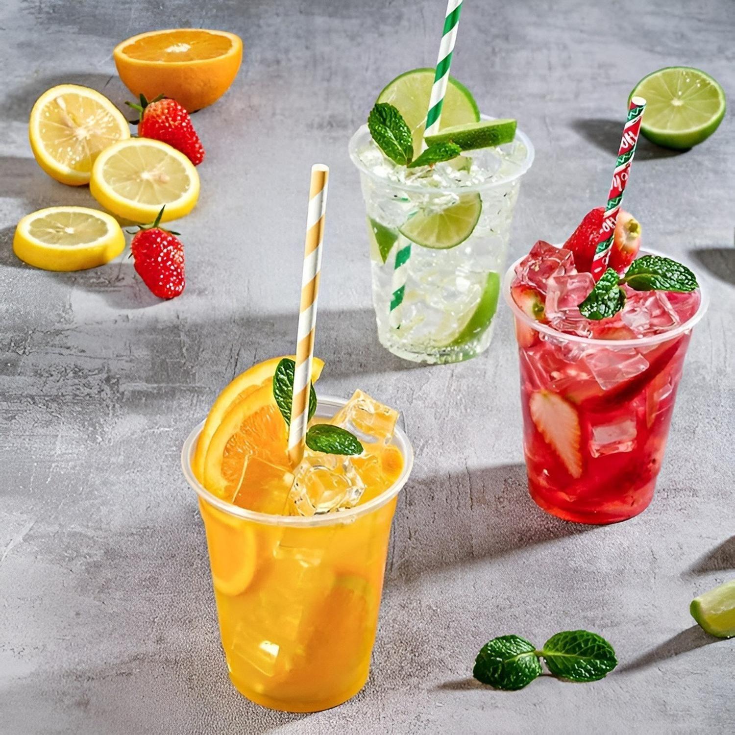 100 Vasos Desechables Plasticos Vaso Para Bebidas 13oz 400ml Trasparente-3