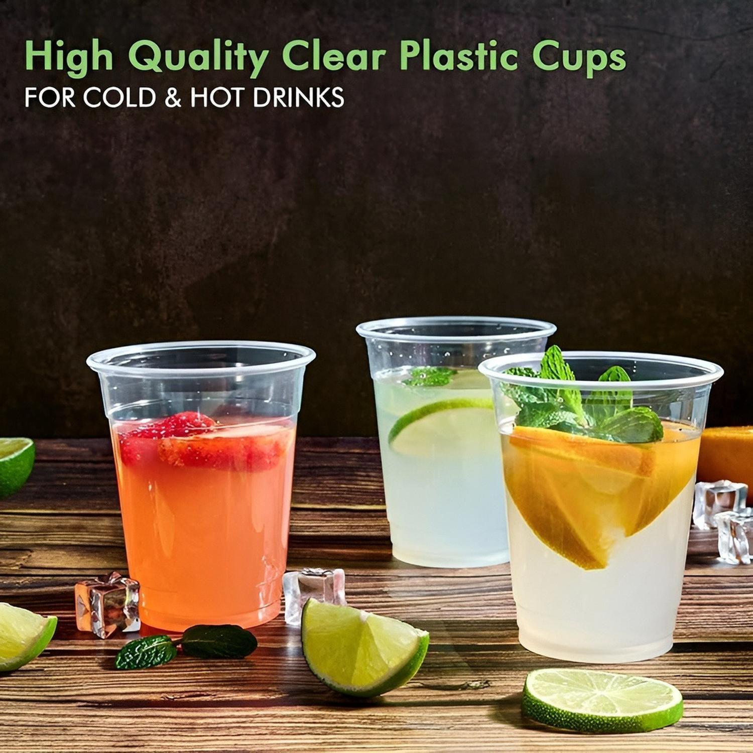 100 Vasos Desechables Plasticos Vaso Para Bebidas 13oz 400ml Trasparente-6