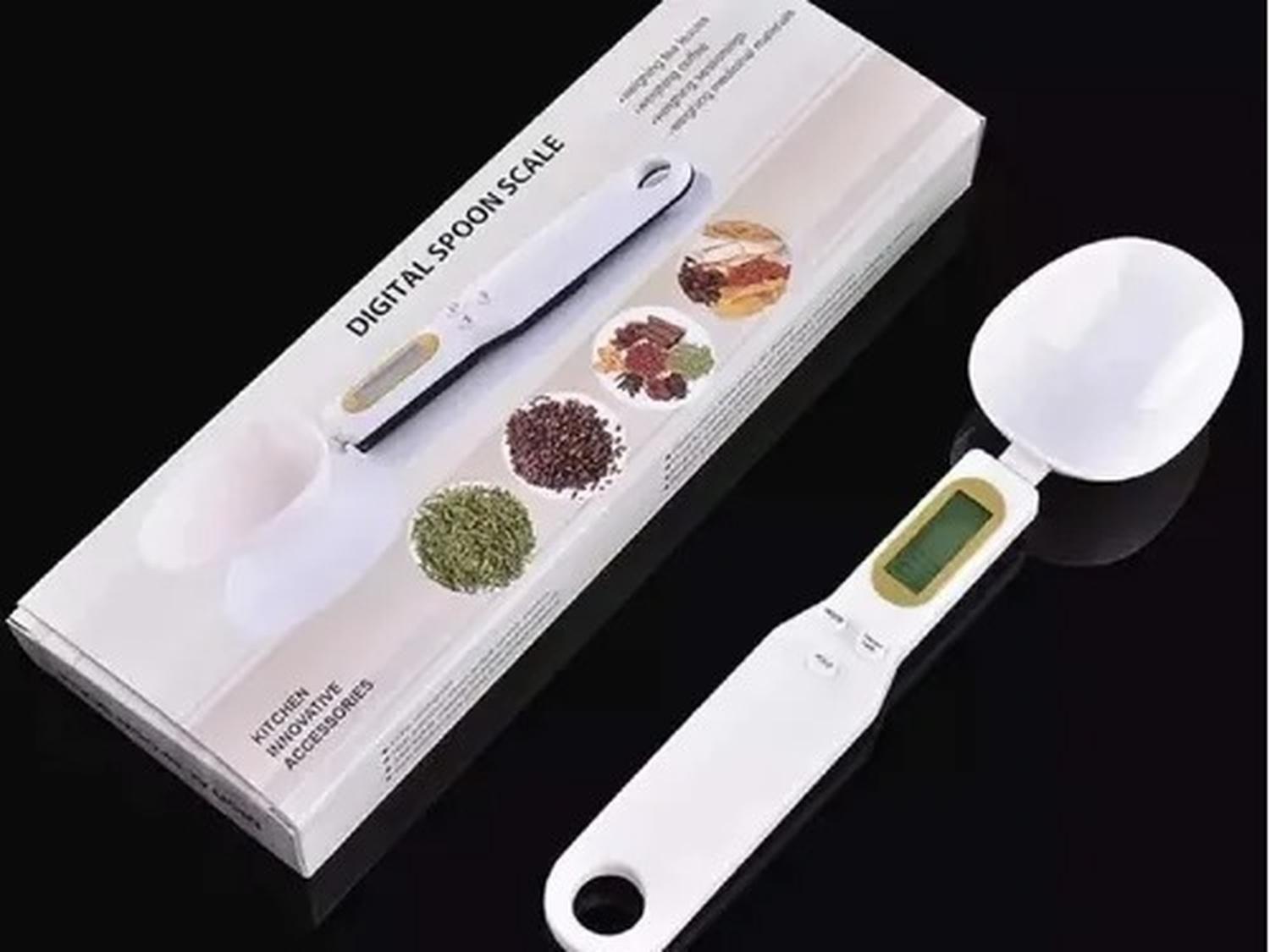 Balanza Cocina Gramera Cocina Pesa Gramera Cuchara 500 Grs Blanco 500 G-5
