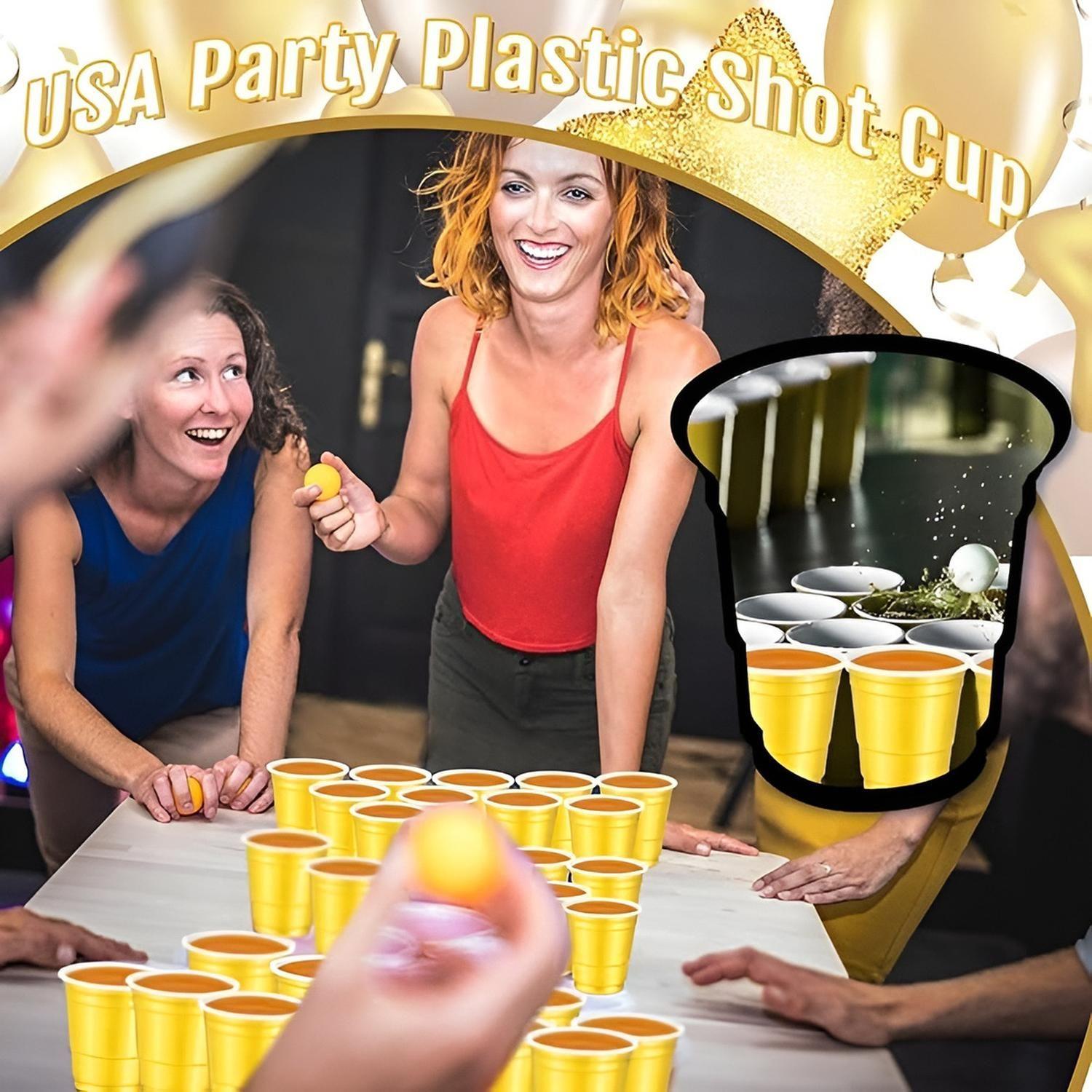 200 Vasos Plasticos Desechables Fiestas Vasos Plastico 500ml Color Amarillos-3