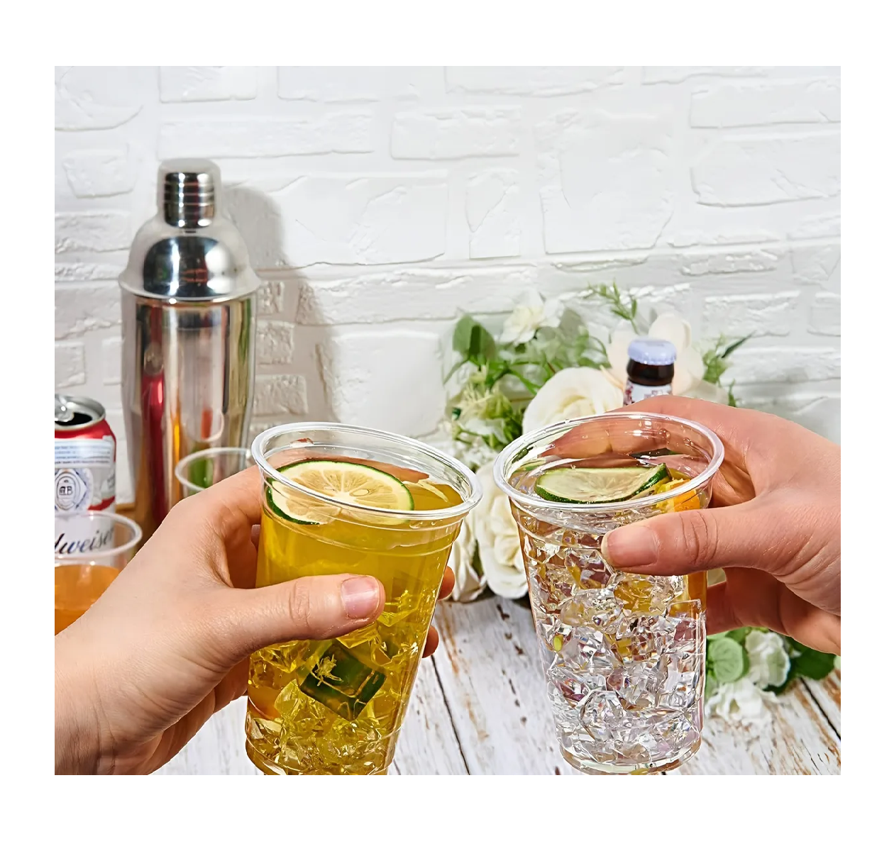 50 Vasos Desechables Vasos Plasticos Vaso Transparente 10oz-7