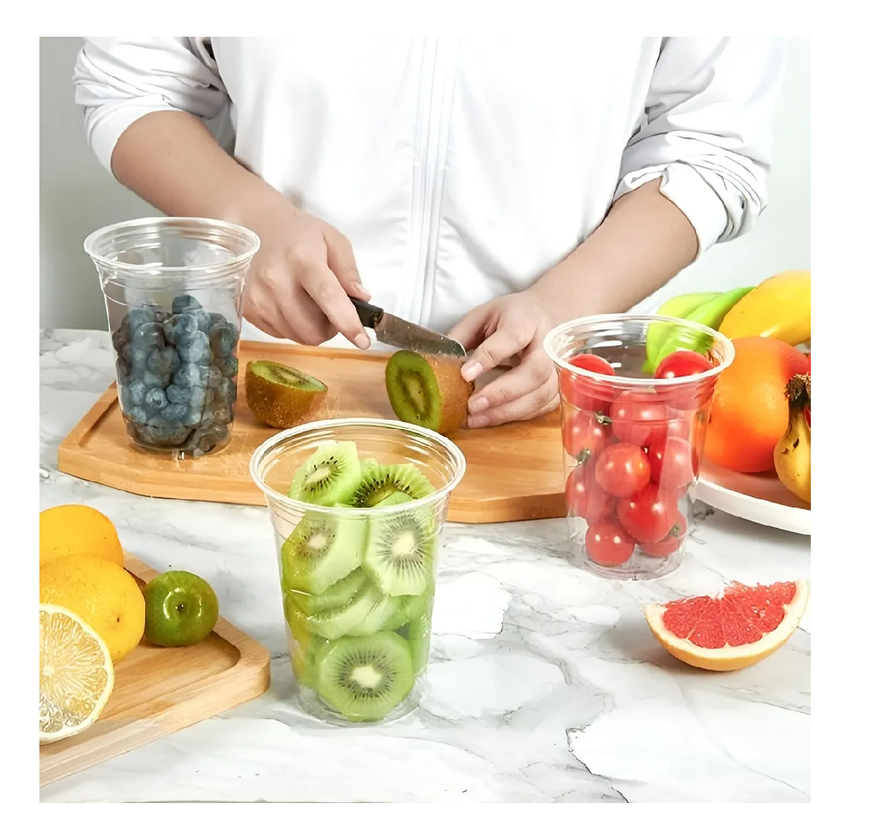 50 Vasos Desechables Vasos Plasticos Vaso Transparente 10oz Vasos Grande Vasos Plasticos Desechables-4