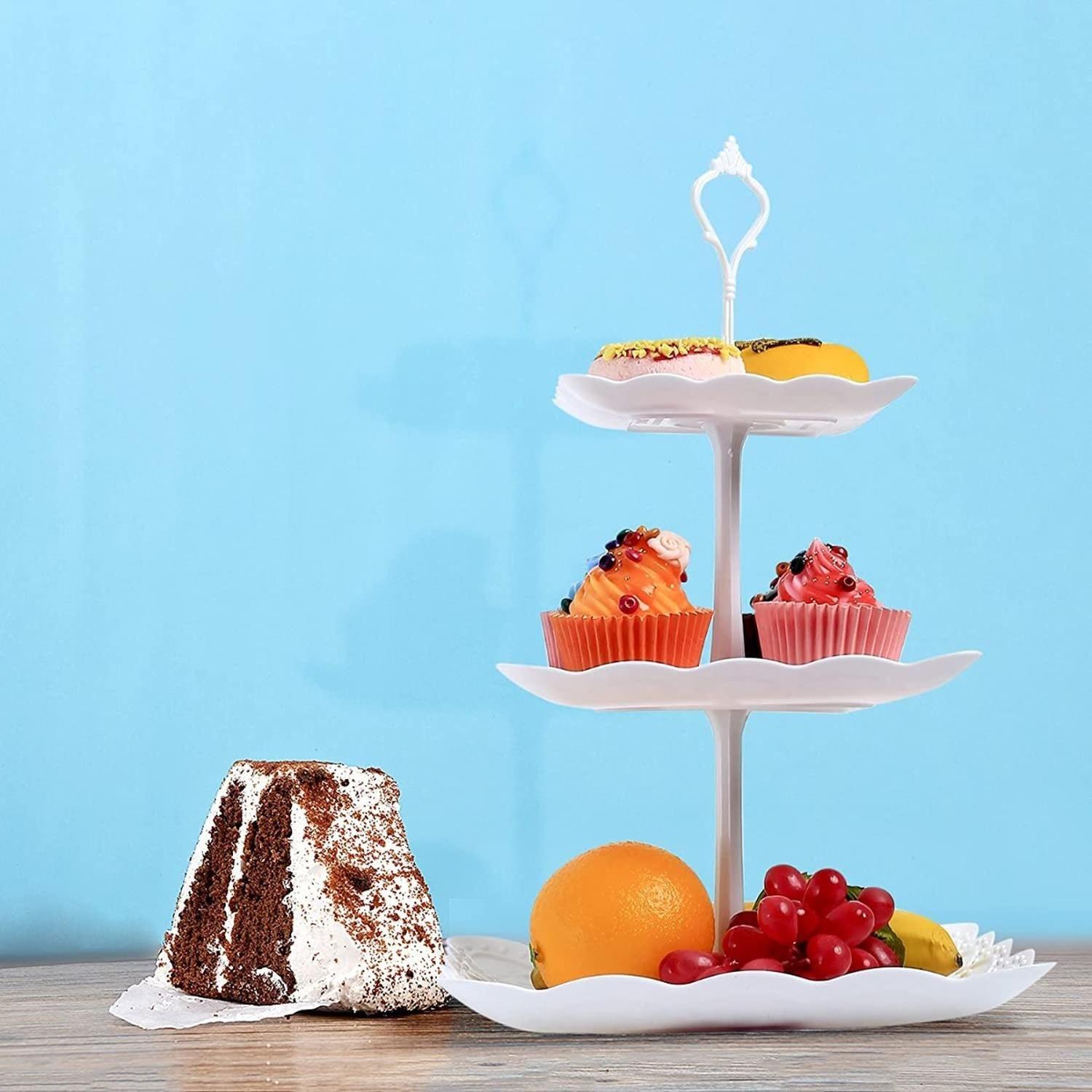 Pack X2 Porta Torta Porta Cupcakes Torre Porta Cupcake-8