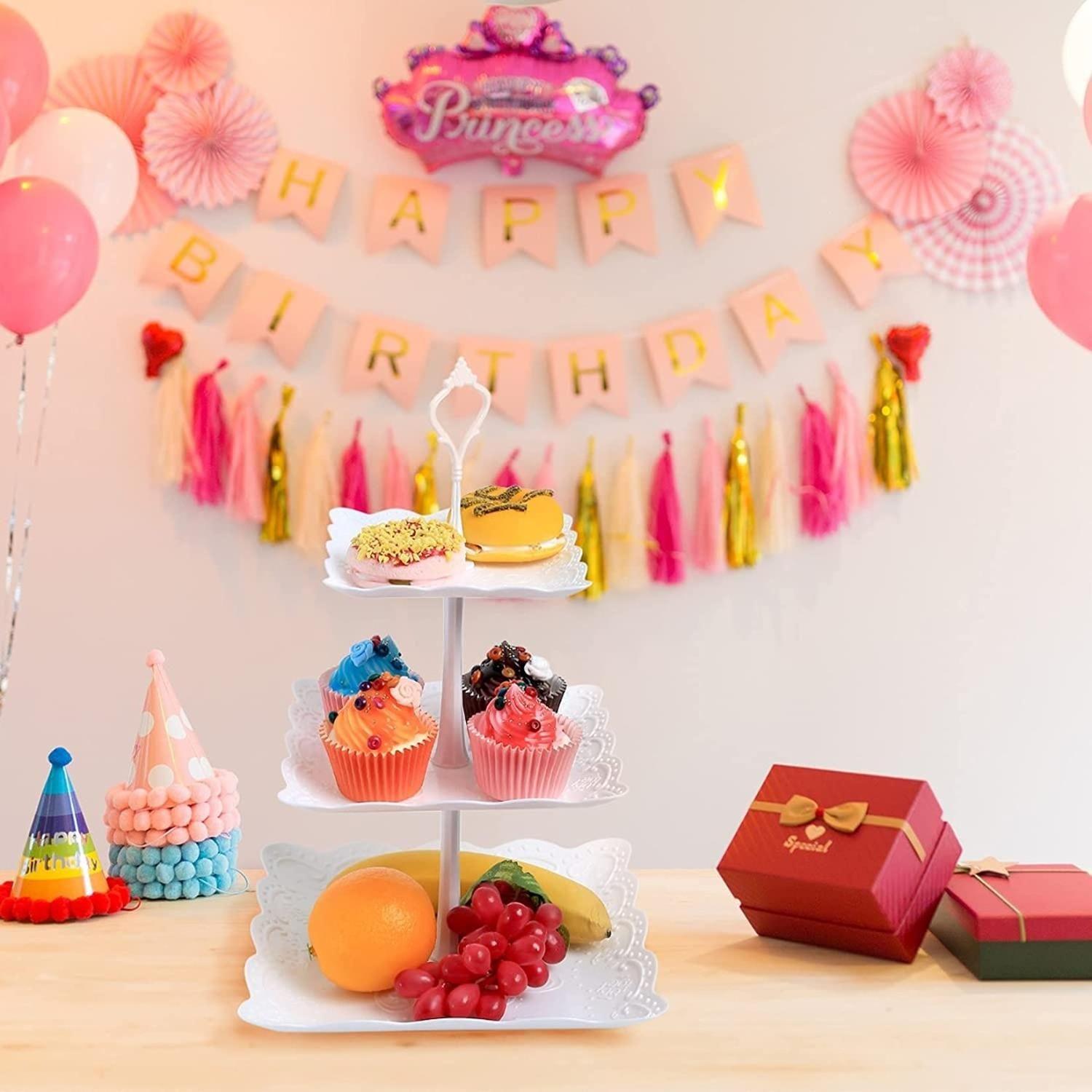 Pack X2 Porta Torta Porta Cupcakes Torre Porta Cupcake-9