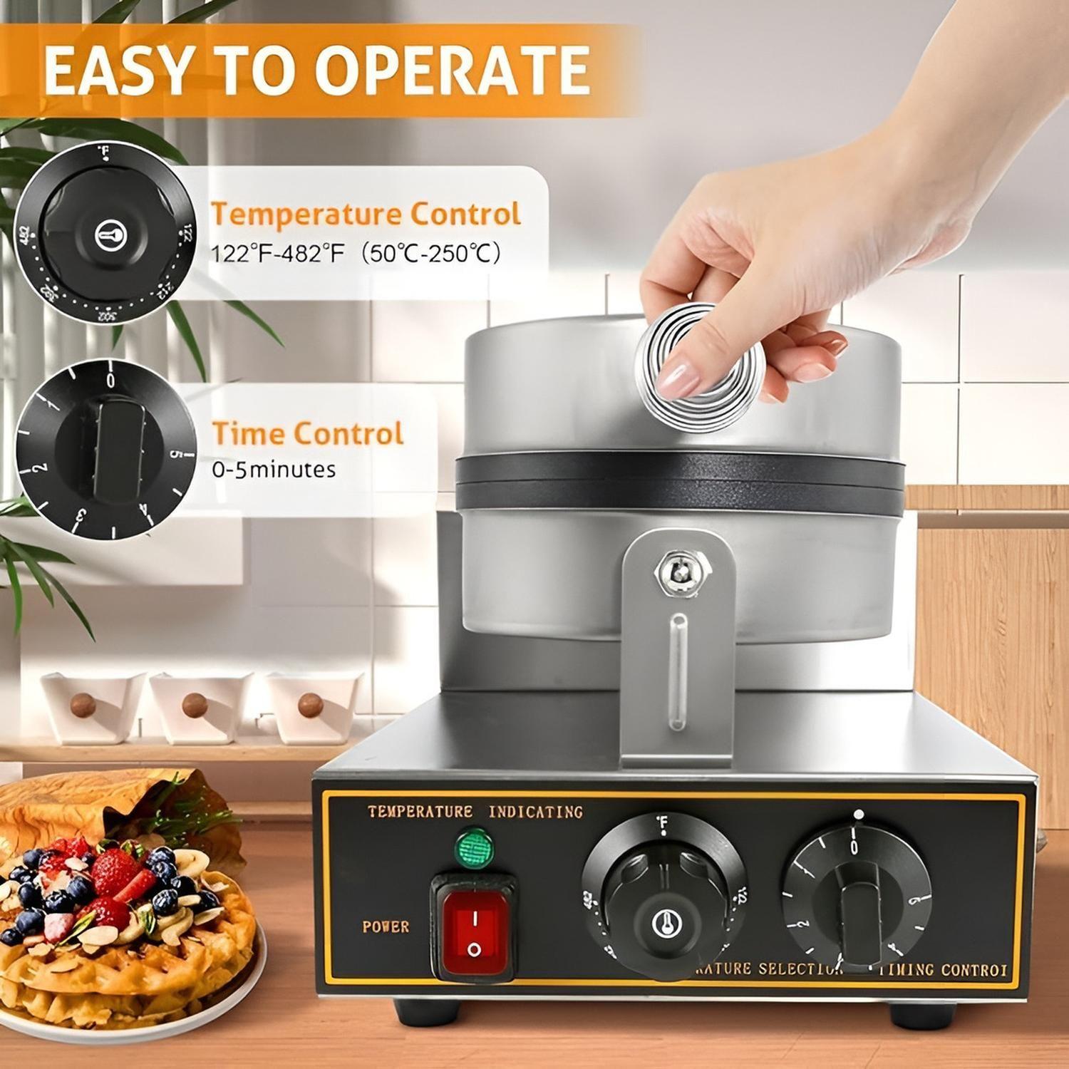 Waffles Maquina Para Waffles Waflera Grande Wuafleras 1200w-7
