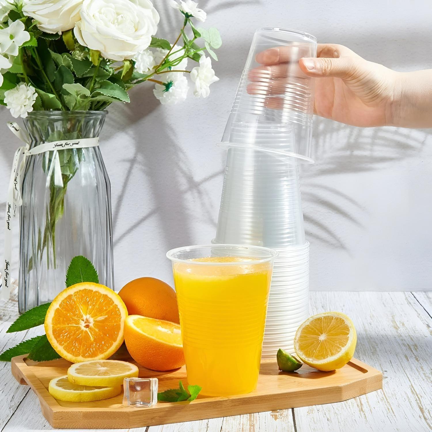 Set 300 Vasos Plasticos Desechables Vaso Plastico Vaso 200ml Transparente-9