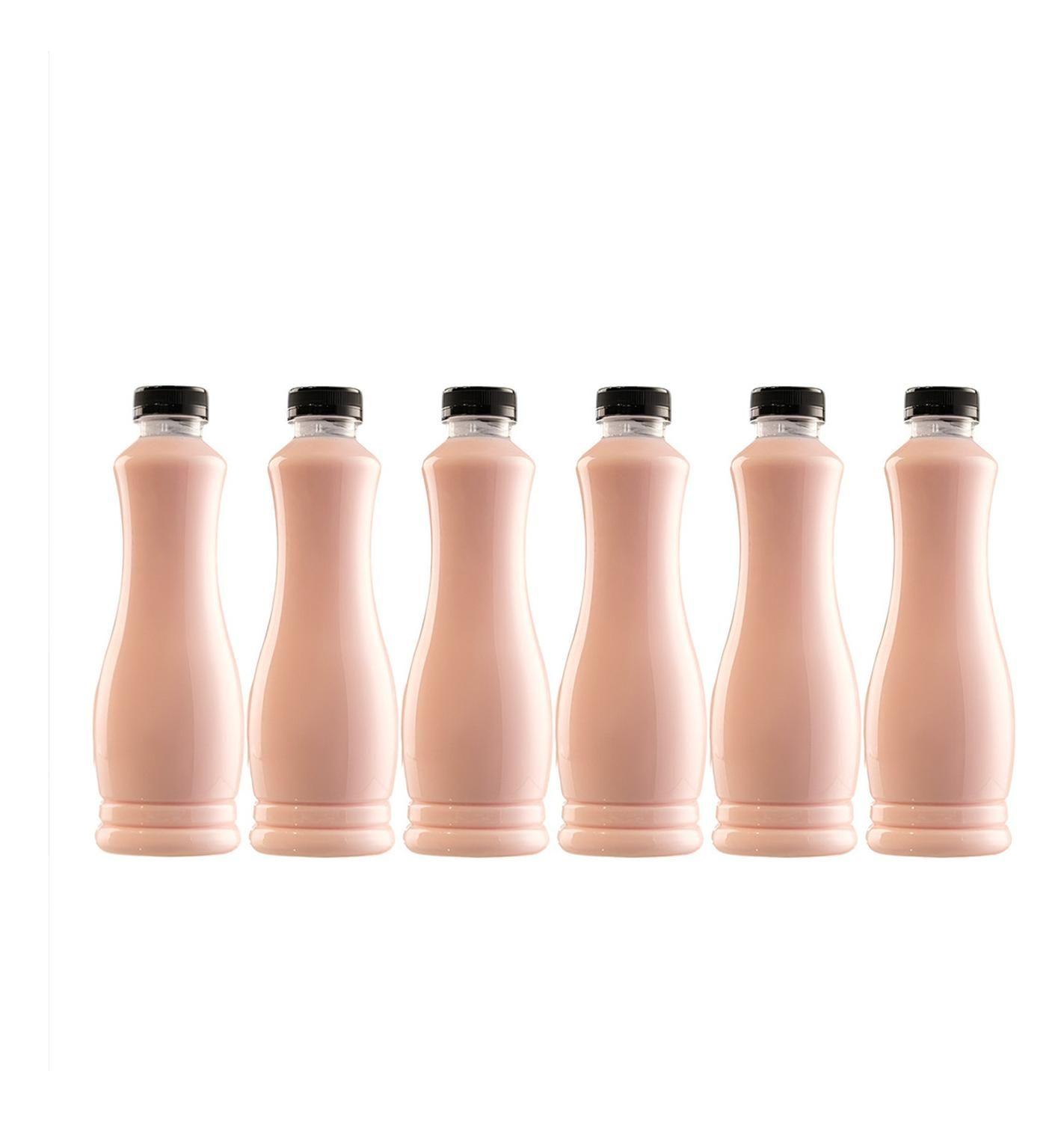 Pack 6 Botellas Plasticas Transparentes Botella C/tapa 800ml Transparente-0