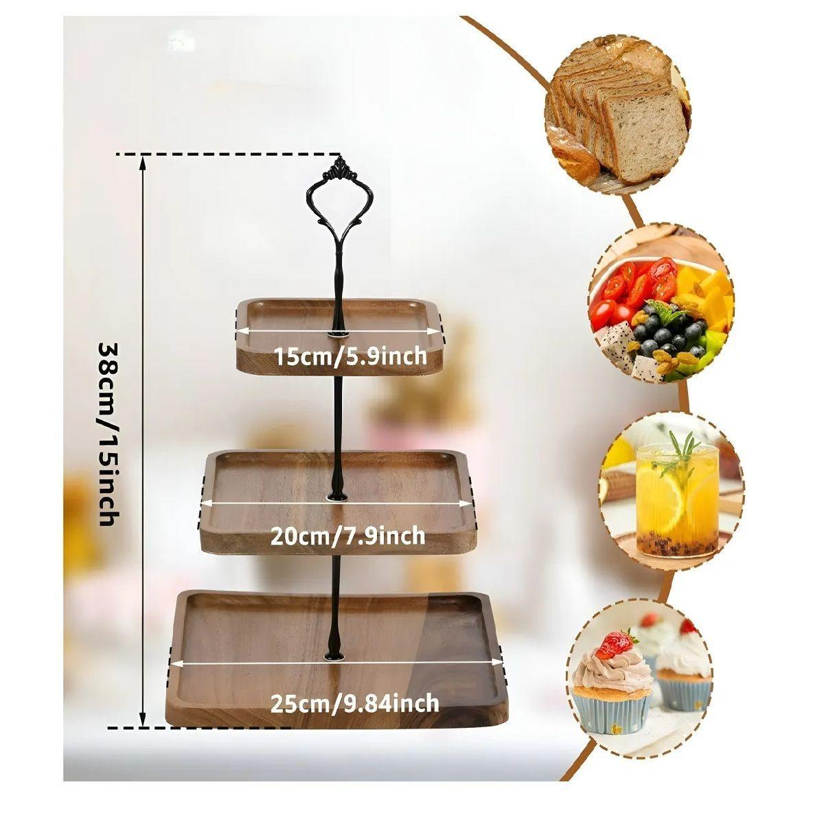 Base Para Cupcakes Base De Torta Alzadores Candy Bar 3niv-2