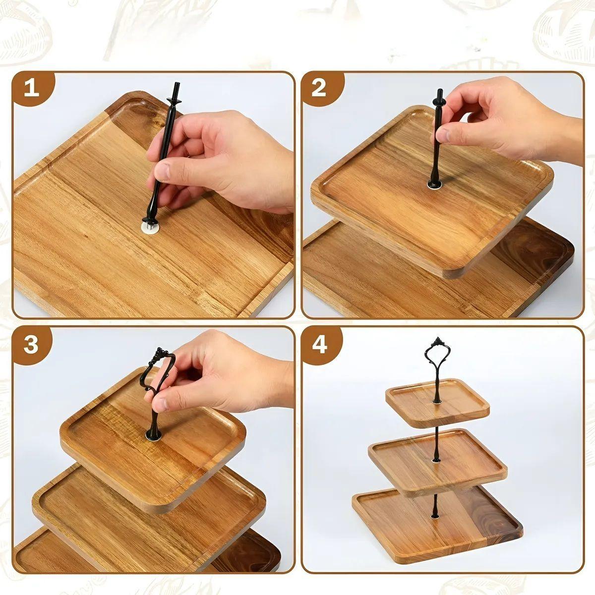 Base Para Cupcakes Base De Torta Alzadores Candy Bar 3niv-5