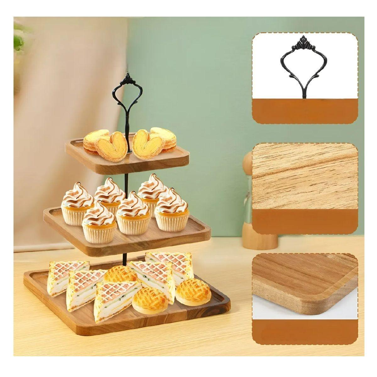 Base Para Cupcakes Base De Torta Alzadores Candy Bar 3niv-6