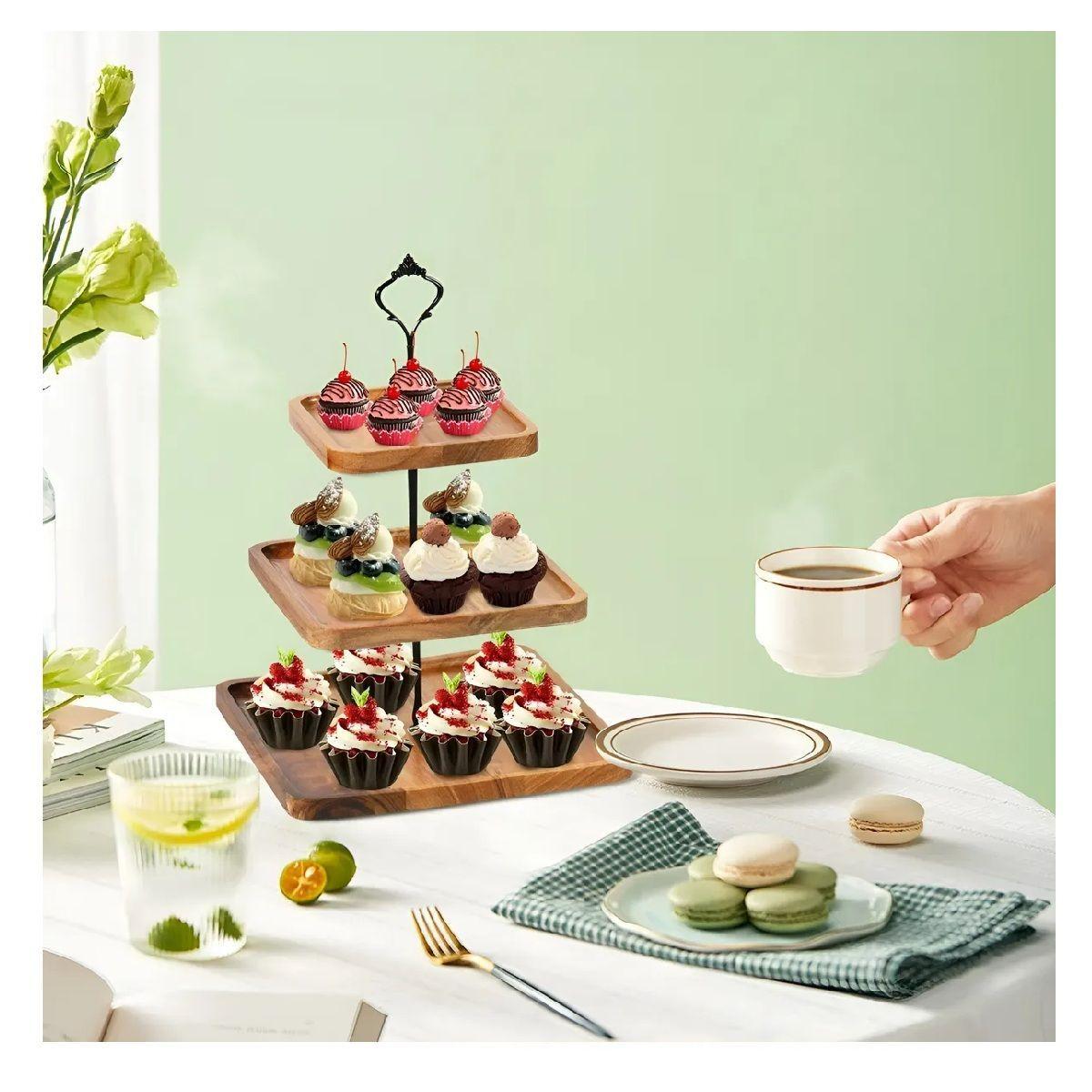 Base Para Cupcakes Base De Torta Alzadores Candy Bar 3niv-7